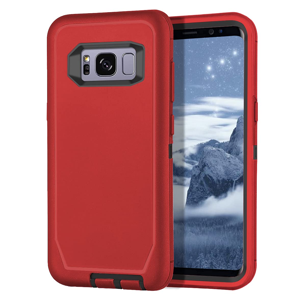 I Honva For Galaxy S8 Plus Case Shockproof Dust/Drop Proof 3 Layer Full Body Protection [Without Screen Protector] Rugged Heavy