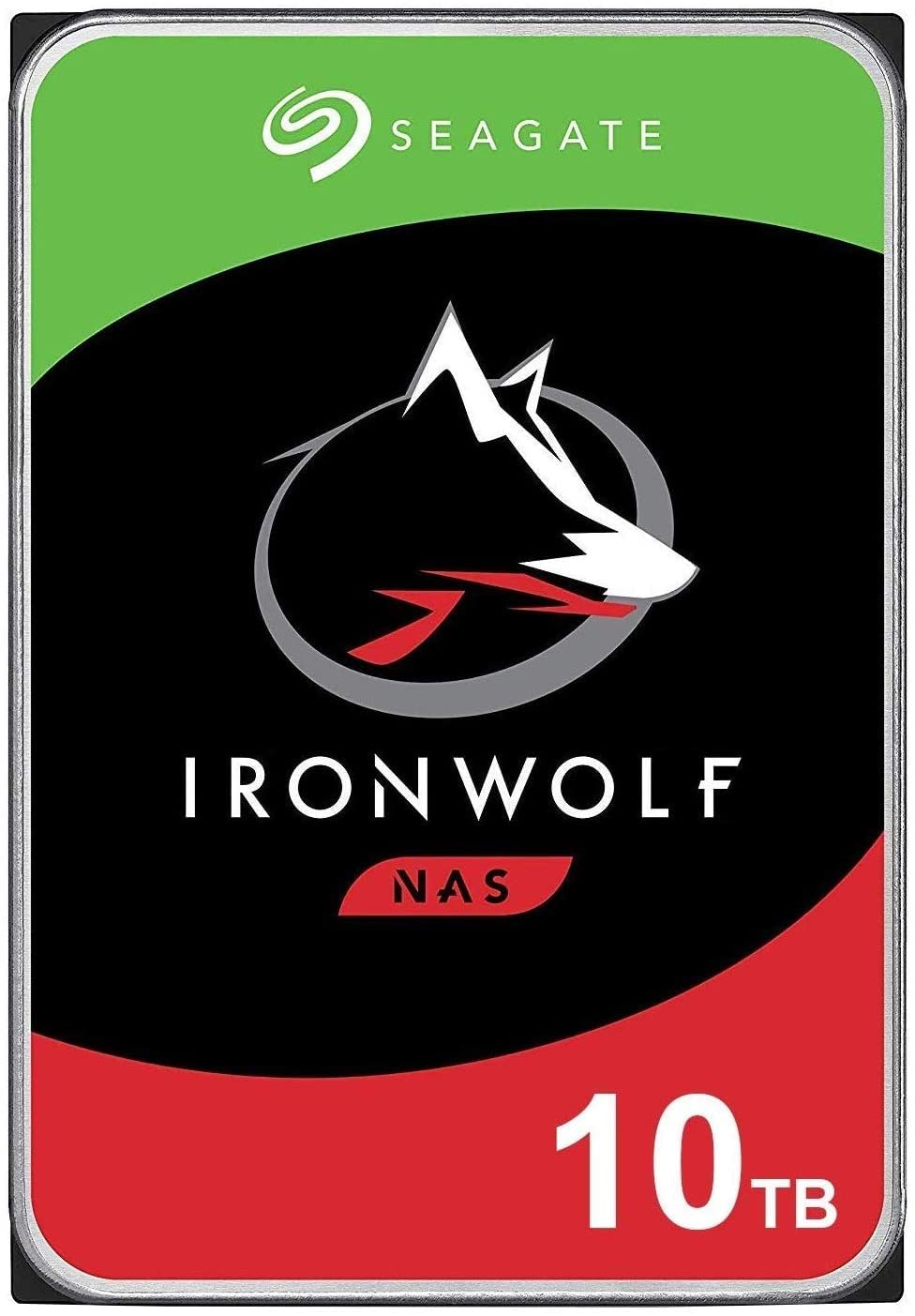 Seagate IronWolf 10TB NAS Internal Hard Drive HDD � CMR 3.5 Inch SATA 6Gb/s 7200 RPM 256MB Cache for RAID Network Attached Storage, with Rescue Service (ST10000VN0008)