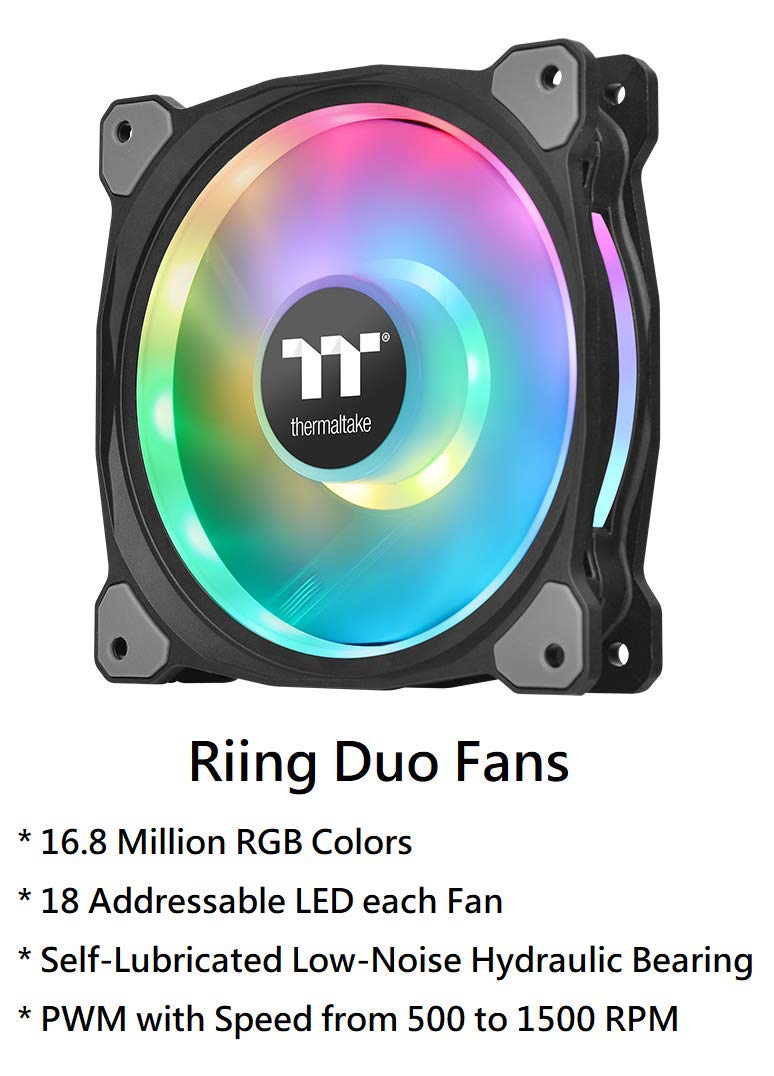 Thermaltake Floe Dx 280Mm, Dual Ring Led, 16.8 Million Color Software Enabled (Tt Rgb Plus/Alexa/Razer Chroma), Amd (Am5/Am4)/In