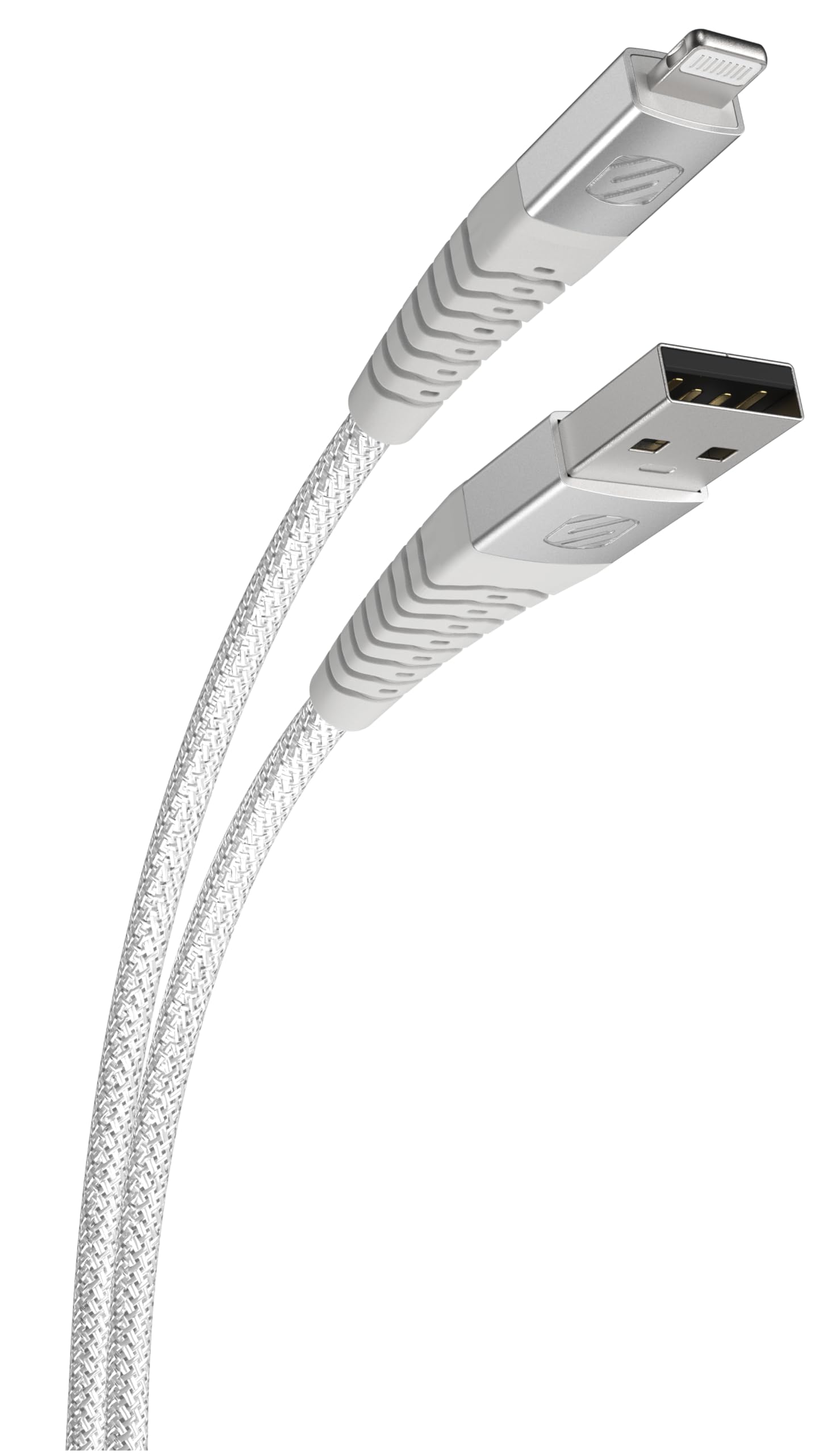 Scosche HDi3B10WT SP Strikeline MFI Certified Lightning Charge & Sync Heavy Duty Cable 10 ft. White