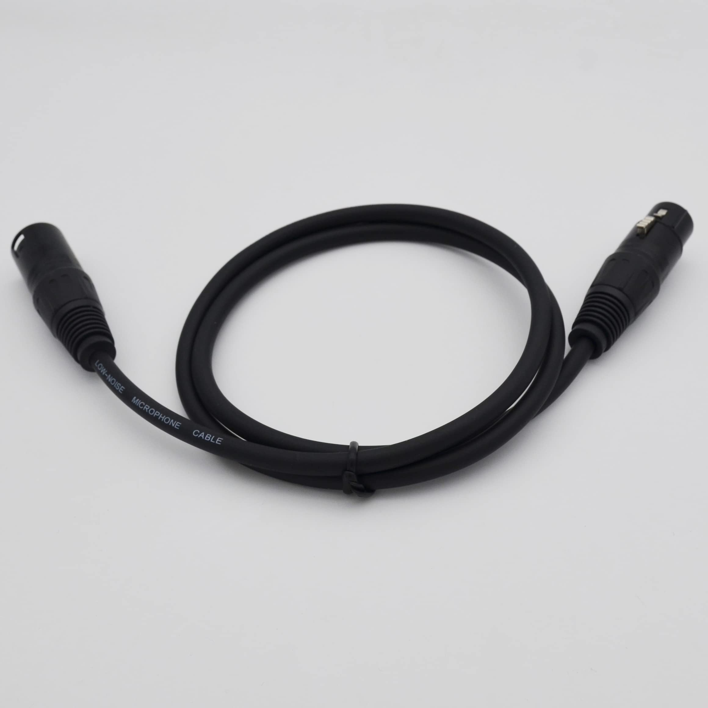 Czyuntuo Xlr Cable 3Ft Xlr Male To Female Black Balanced Microphone Cable   2 Pack