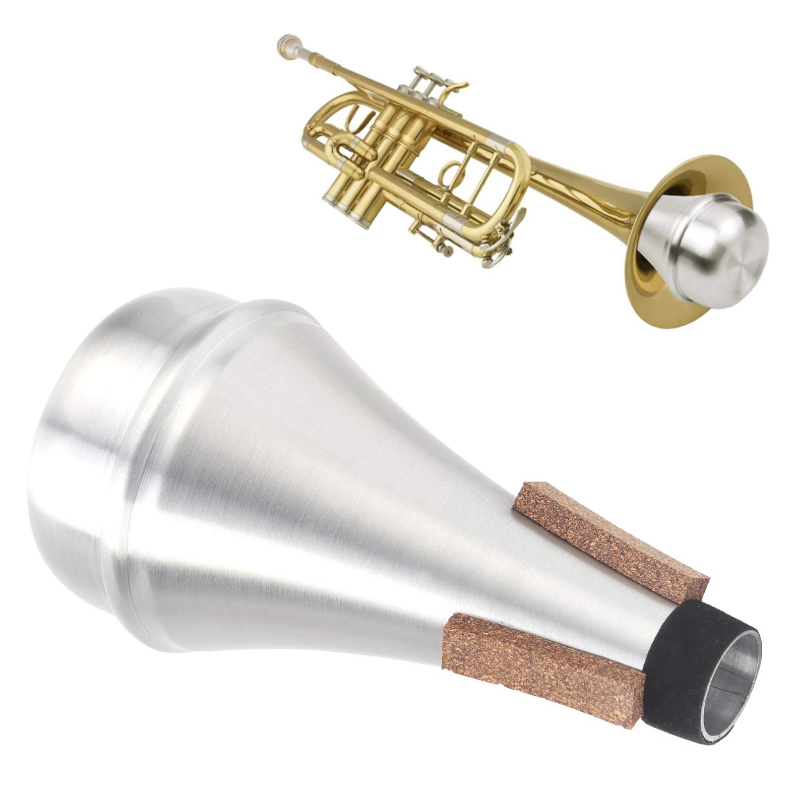 Mxzzand Trumpet Mute, Trumpet Muffler Silencer, Light Weight, Smoothly Surface, for Jazz for Practice