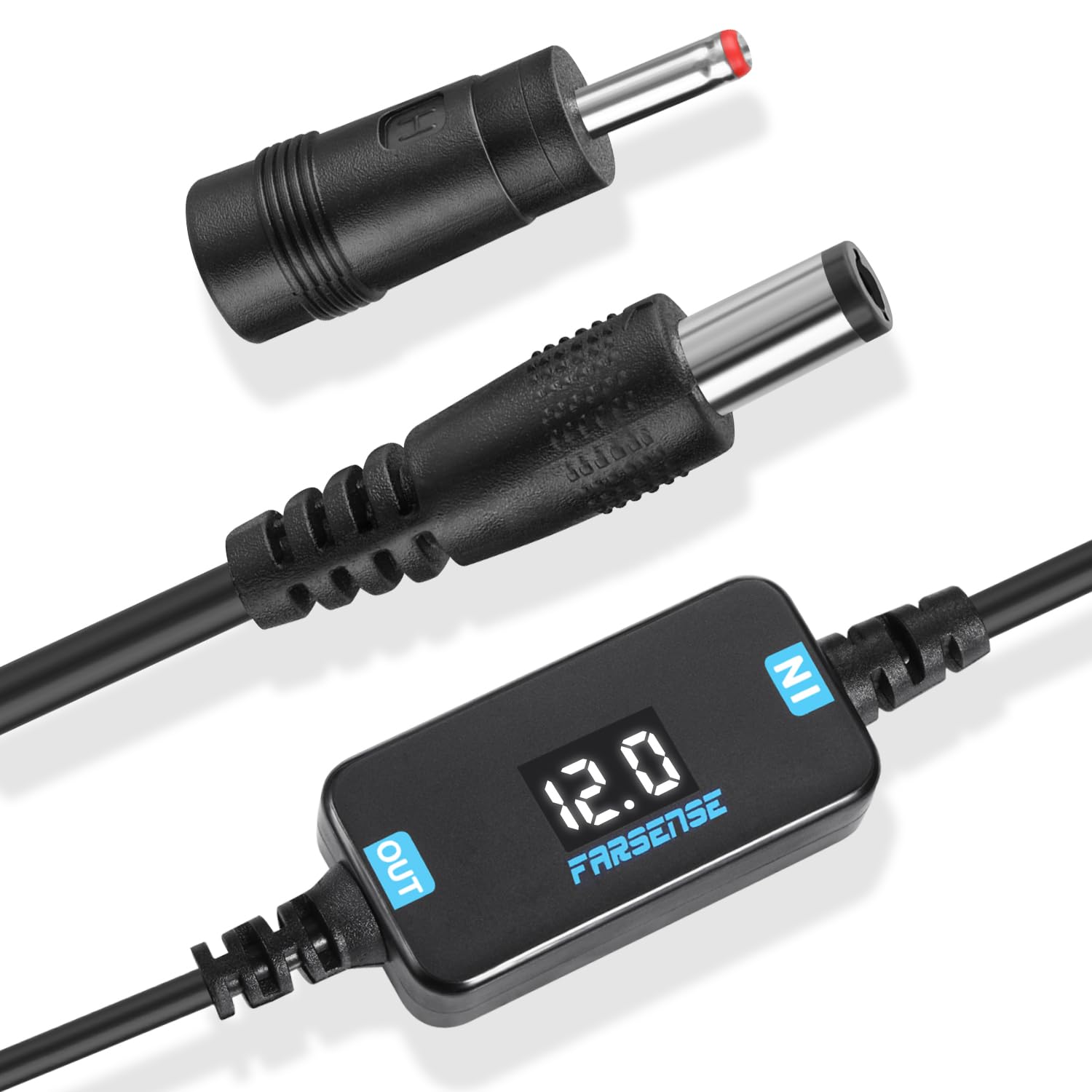 Farsense Usb Dc 5V To 12V Step Up Power Cable(3Ft),Usb To Dc 12V Adapter With Dc Jack 5.5 X 2.5Mm(Compatible With 5.5 X 2.1) And
