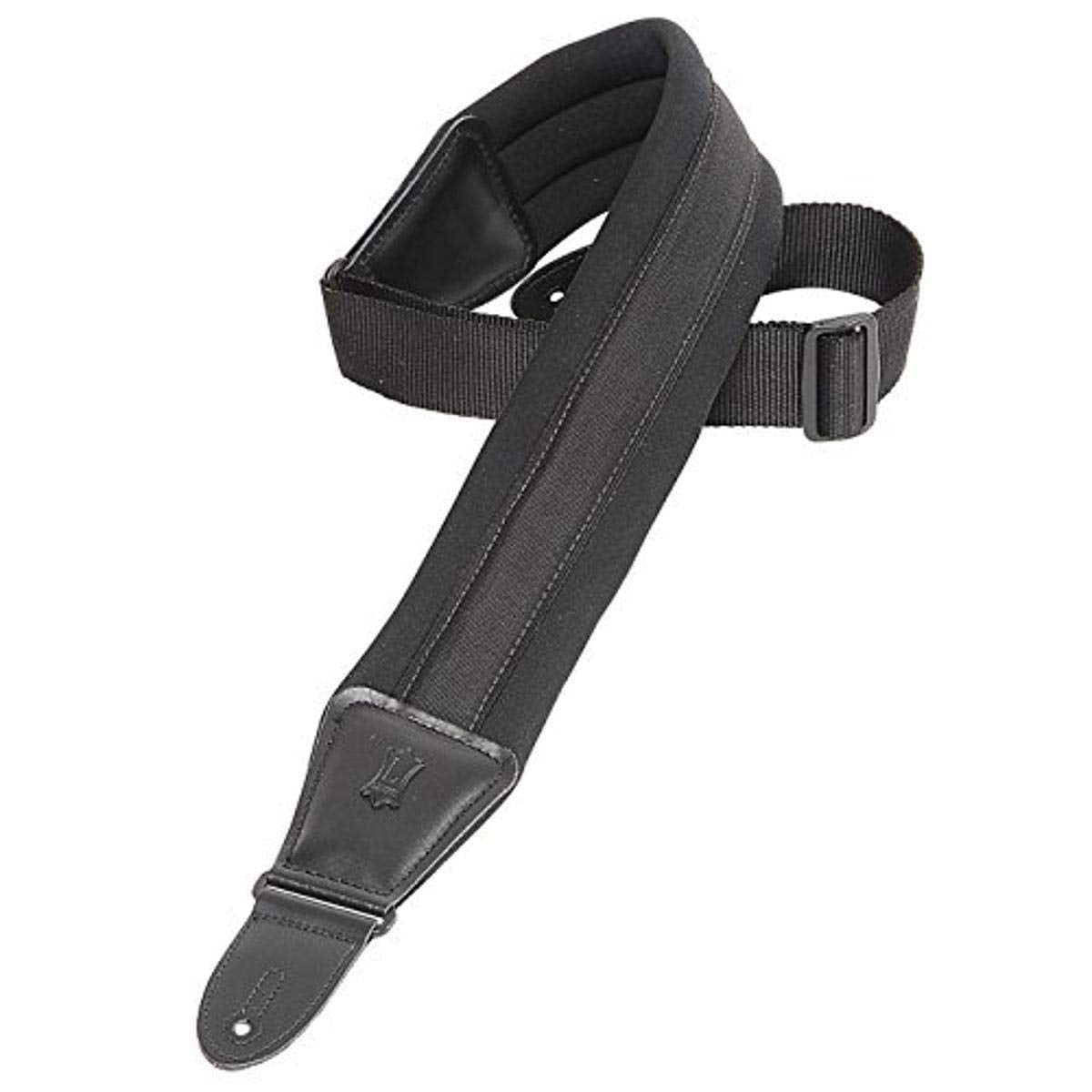 Levys Leathers PM48NP3-BLK 3 Neoprene Padded Guitar Strap, Black