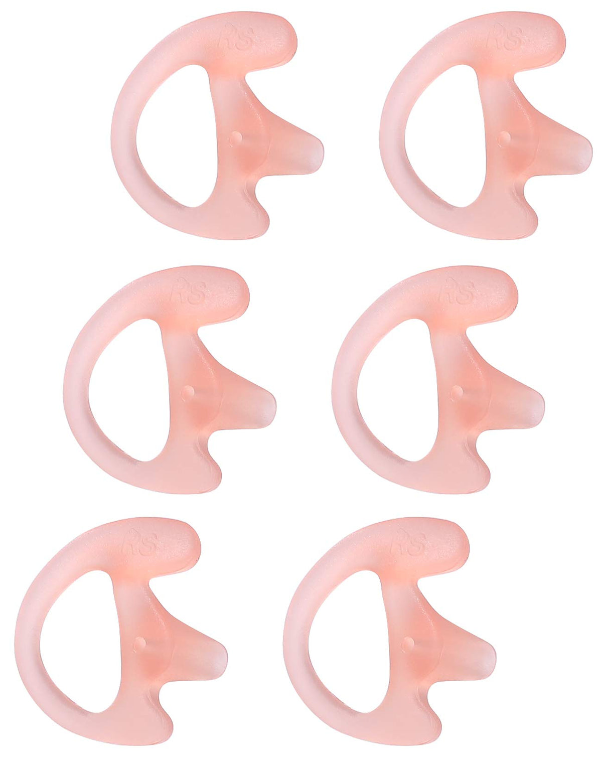 Commountain Earmold For Walkie Talkie Acoustic Tube Earpiece, Silicone Ear Buds For Radio Earpiece Headset, Earplug Insert Compa