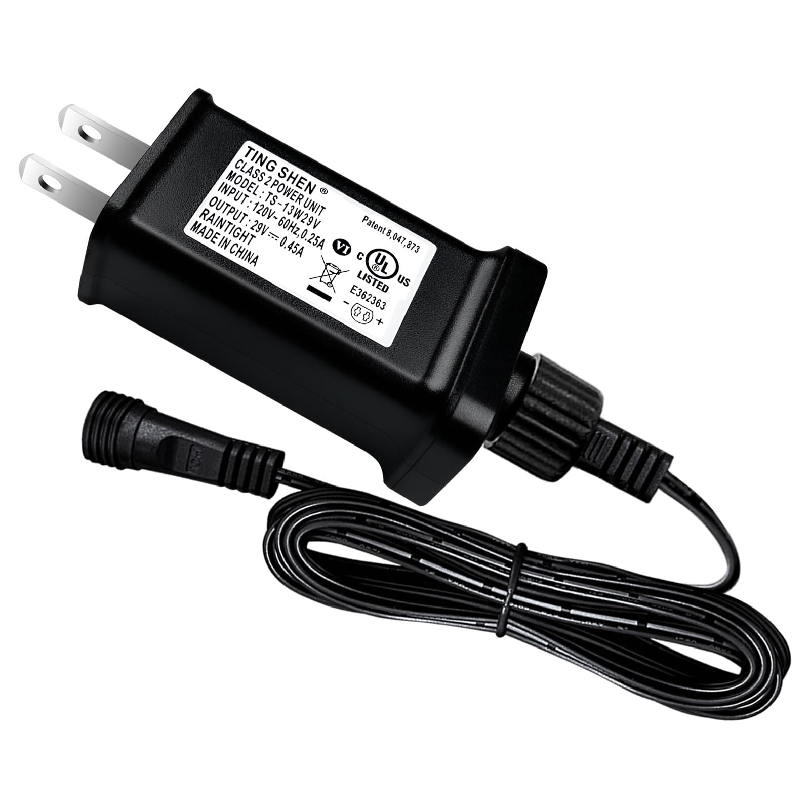 Nehbujin Led Transformer 29V 13W Led Power Supply Model Ts 13W29V Replacement Parts Ip44 Us Plug Adapter, Seasonal Use Led Drive