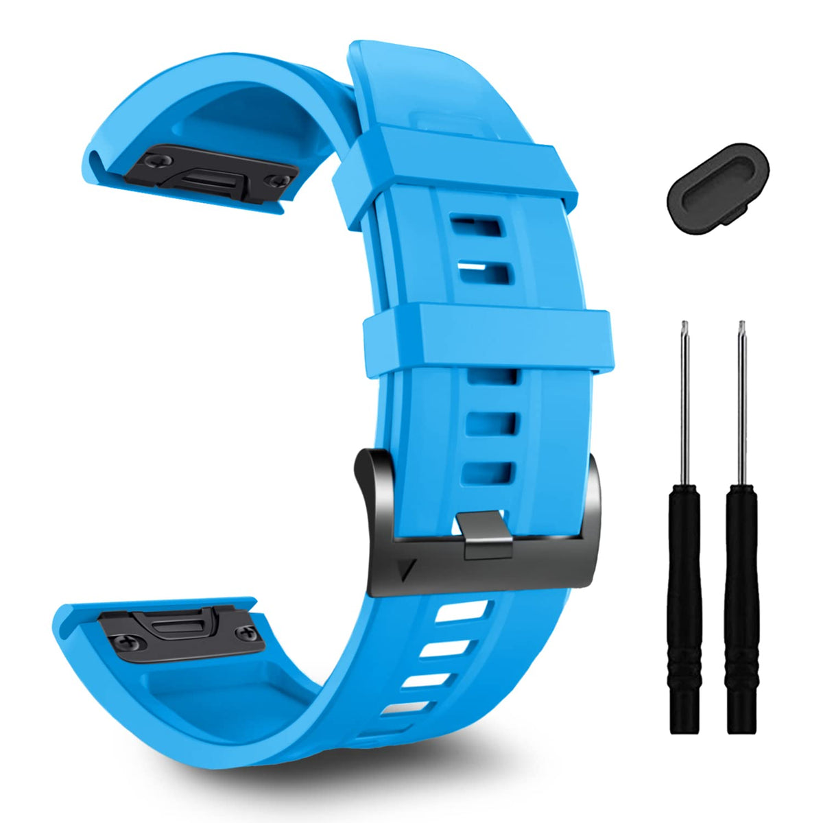 26Mm Silicones Band For Garmin Tactix 7 Pro,Zpjpplx Quick Fit Band Replacement For Enduro 2/Fenix 7X/Fenix 6X Pro/6X/Fenix 5X/5X