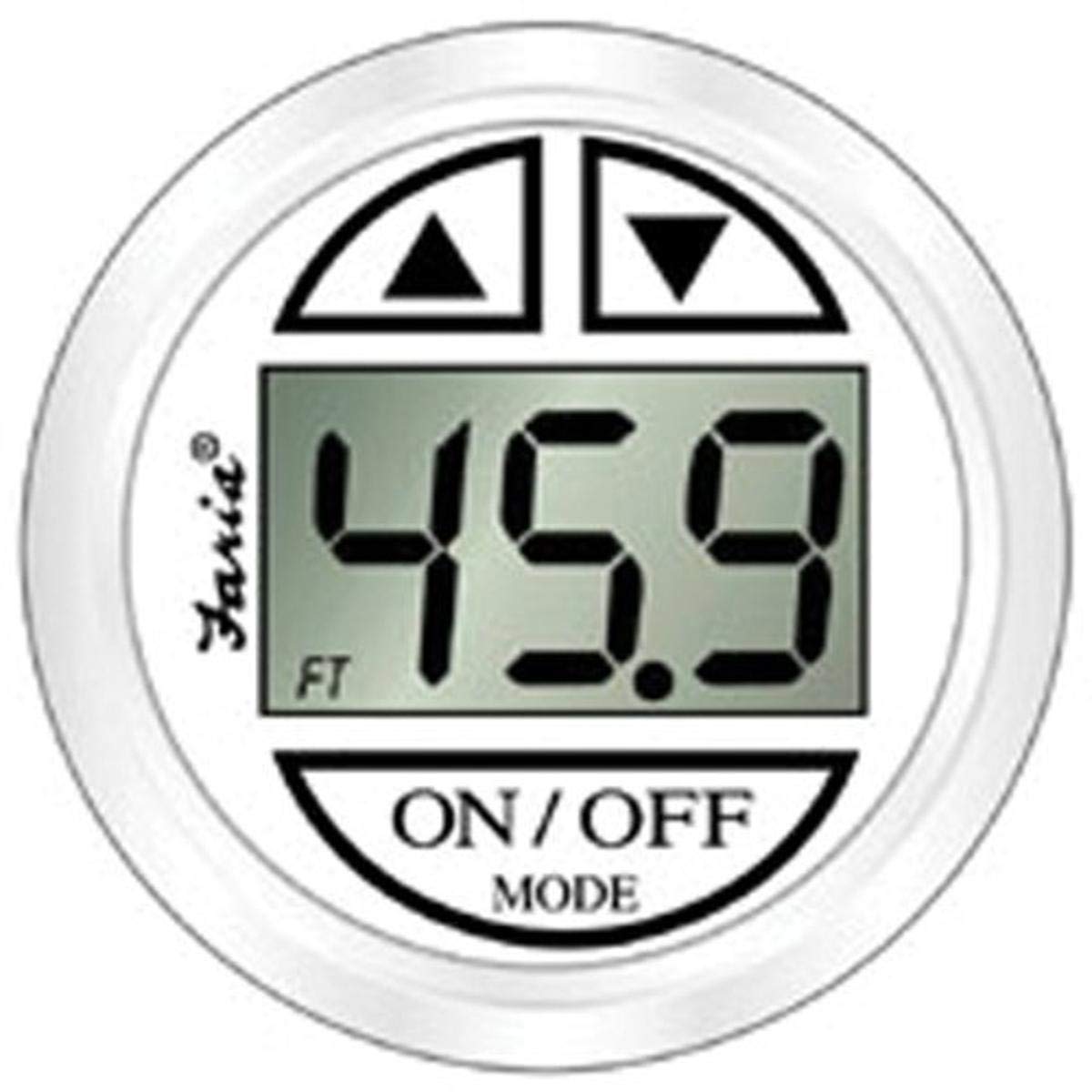 Faria - 3003.3649 13151 Dress Depth Sounder (in-Hull Mounted Transducer) SN2010-2, White