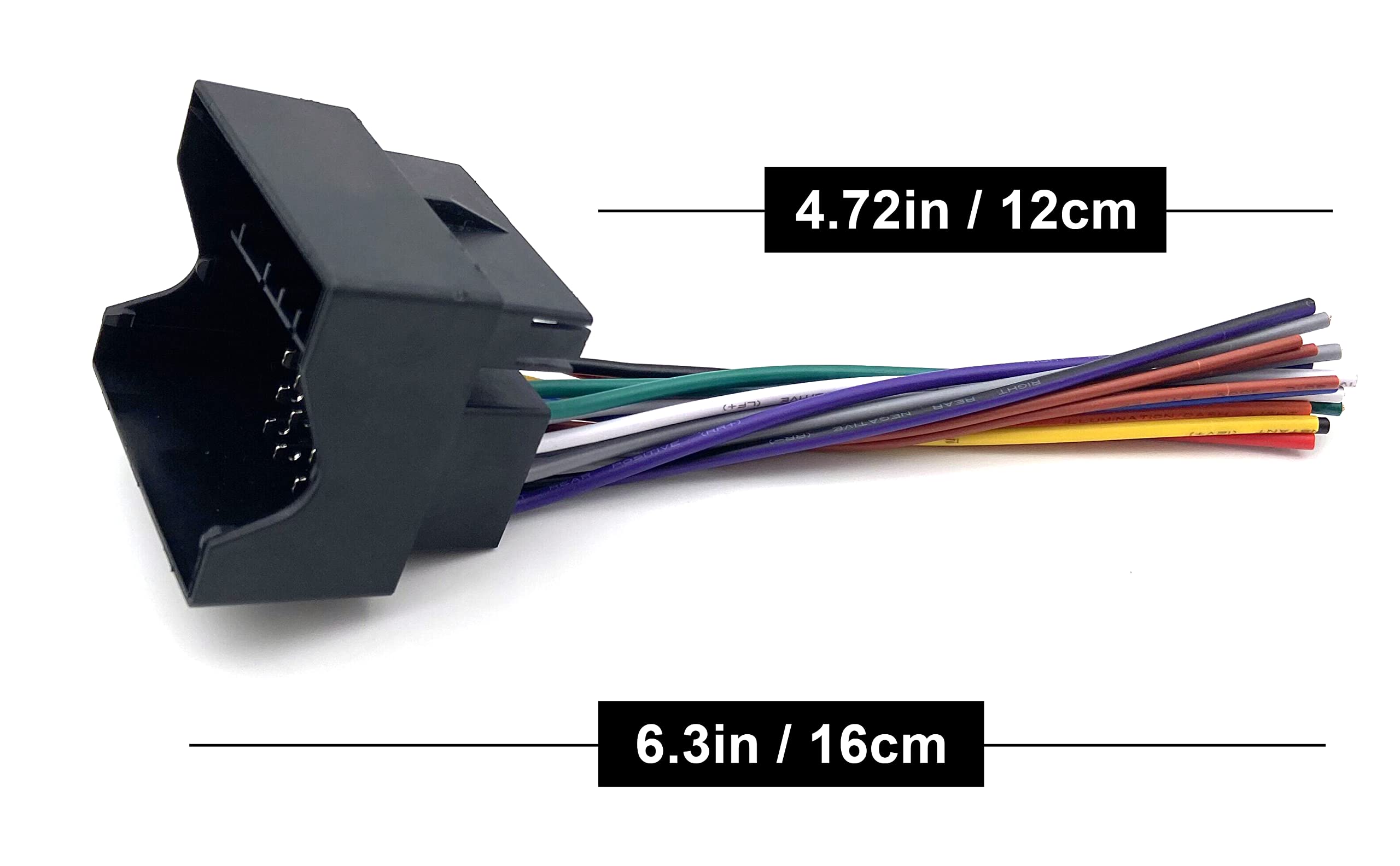 Thewinio Stereo Radio Wiring Harness Replacement For Volkswagen, Vw, Bmw, Audi Aftermarket Replacement Install Power/Speaker Cab