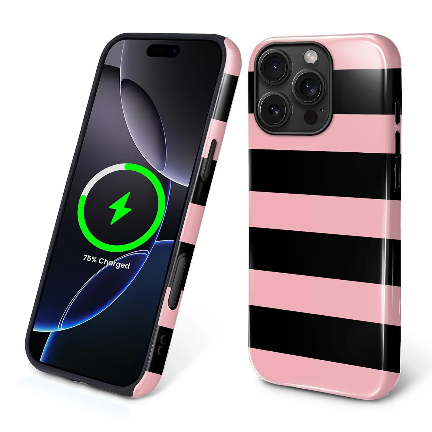 Flivro Magnetic Case for iPhone 16 Pro Max, Compatible with Magsafe PC Hard Shell & Silicone Inner Bumper Anti-Scratch Full-Body