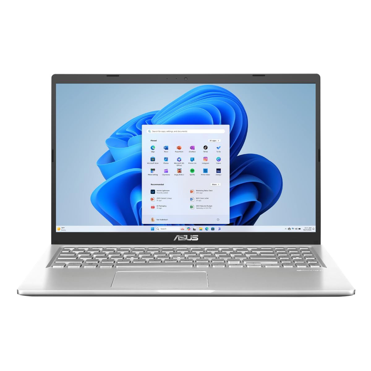 ASUS Vivobook 15X Laptop, 15.6 FHD Display, AMD Ryzen 5 7530U CPU, 8GB RAM, 512GB SSD, Windows 11 Home, Indie Black, S3504YA