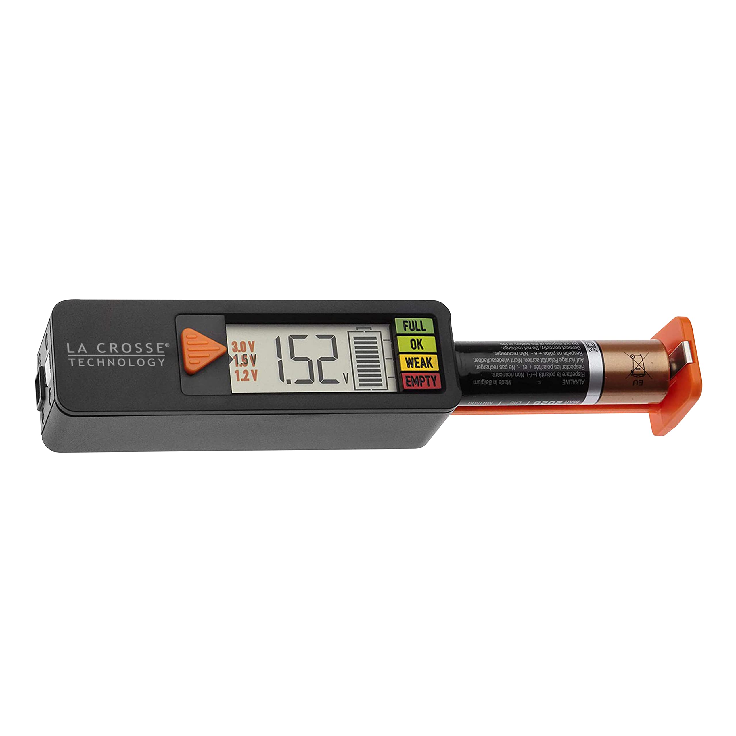 La Crosse 911 65557 Int Portable Digital Battery Tester,Black
