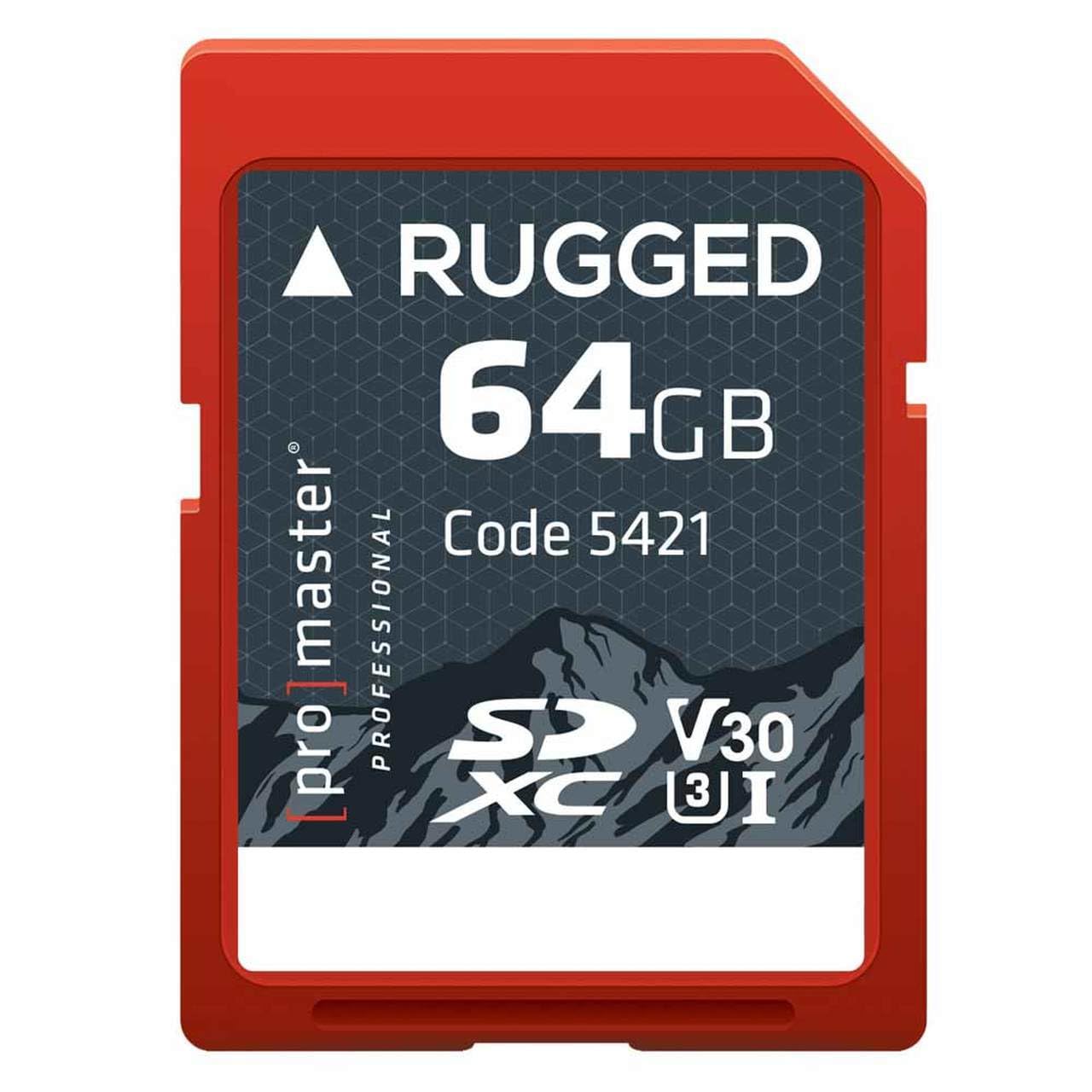 Promaster Sdxc 64Gb Rugged Memory Card Uhs I, (Model 5421)