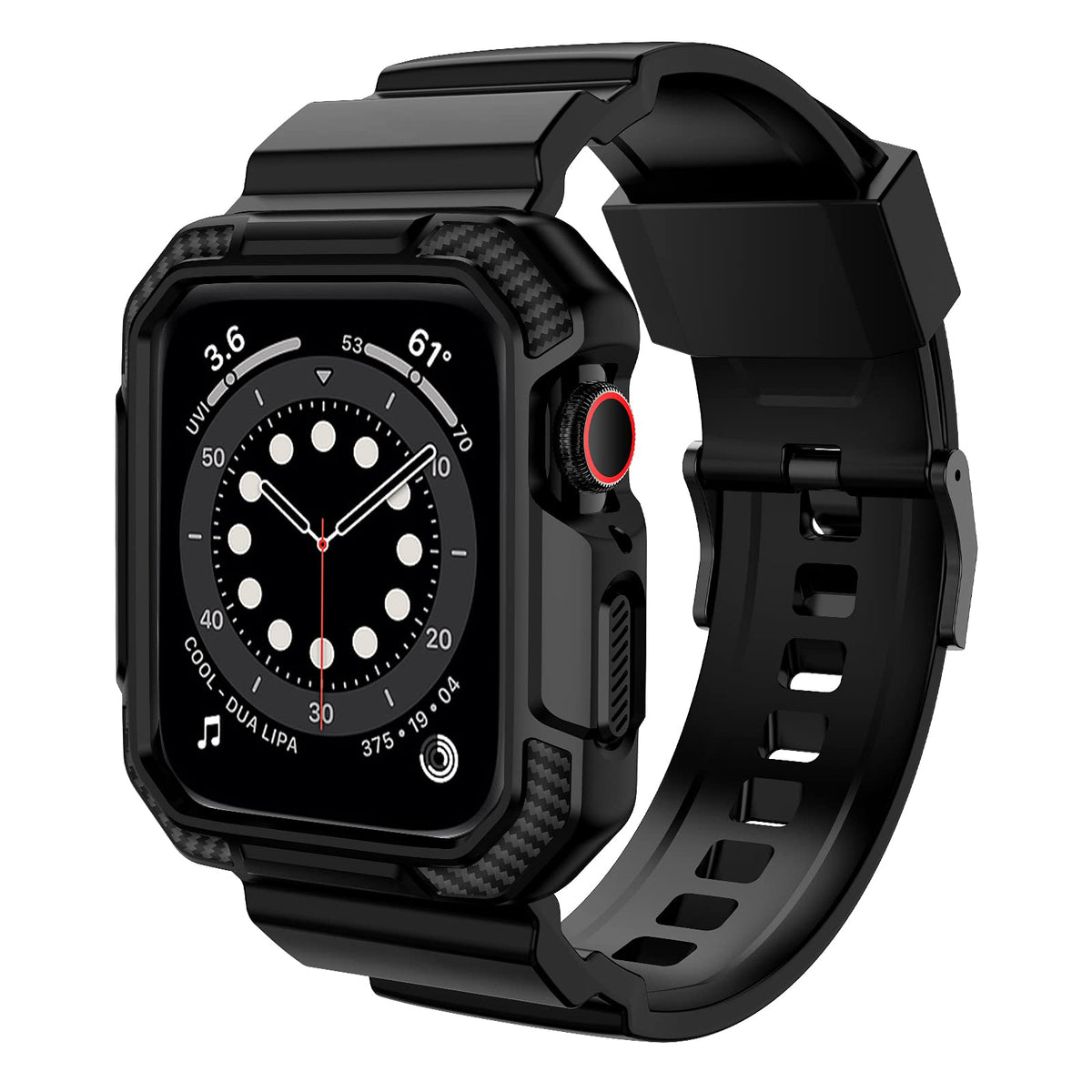 Orobay Compatible With Apple Watch Band 46Mm Series 10 With Case, Shockproof Rugged Band Strap For Iwatch Series 10 46Mm With Bu