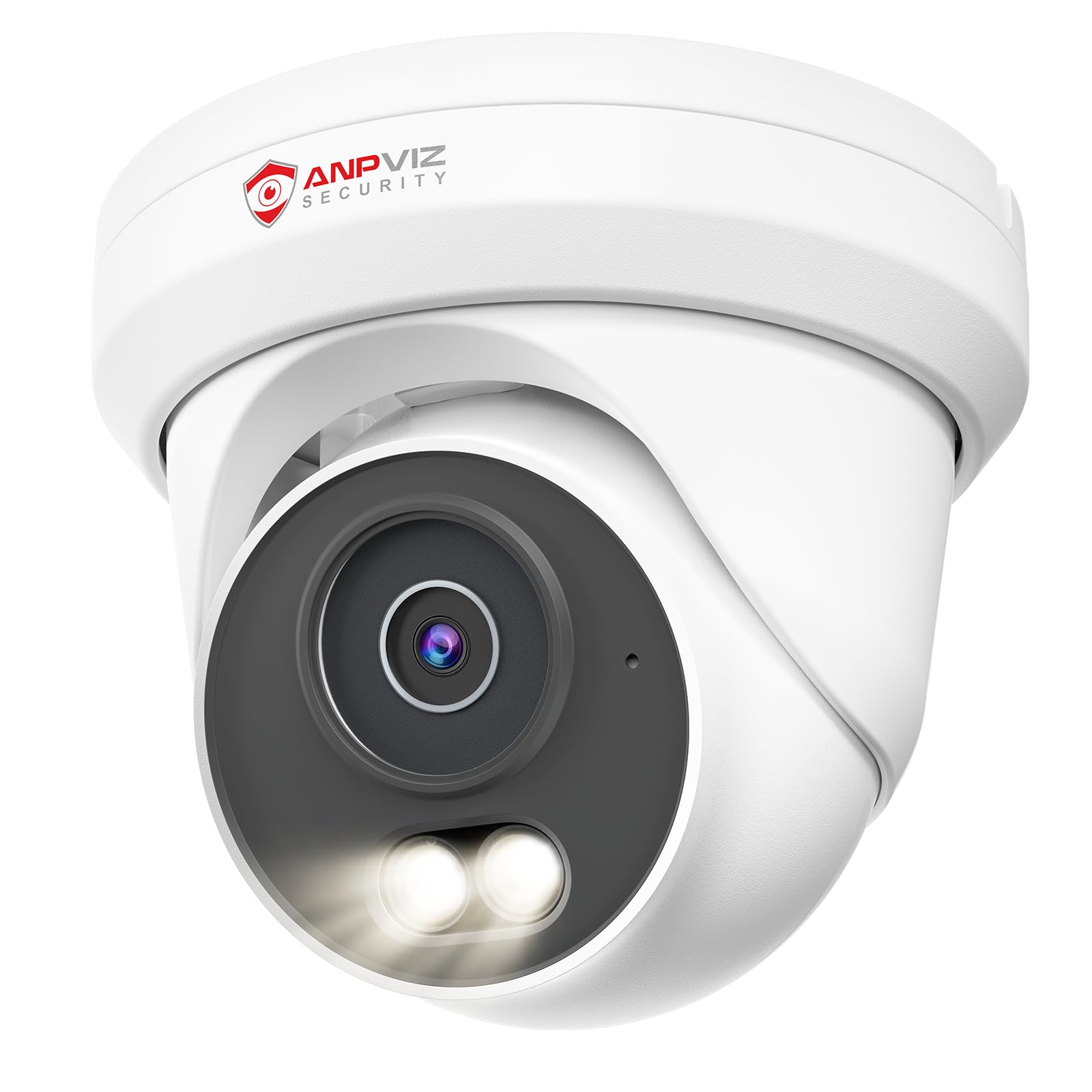 Anpviz 6MP PoE IP Camera, 3K Full Metal Turret Security IP Camera Outdoor Indoor, Smart Dual Light Color Night Vision, AI Human 