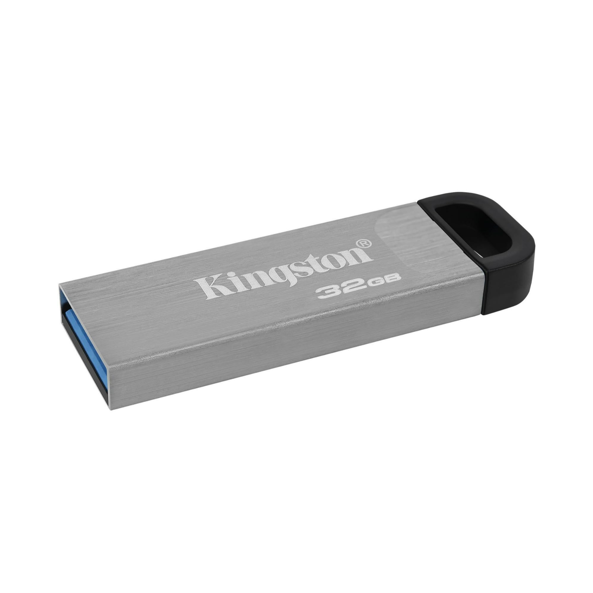 Kingston Datatraveler Kyson 32Gb High Performance Usb 3.2 Metal Flash Drive | Speeds Up To 200Mb/S | Dtkn/32Gb, Silver