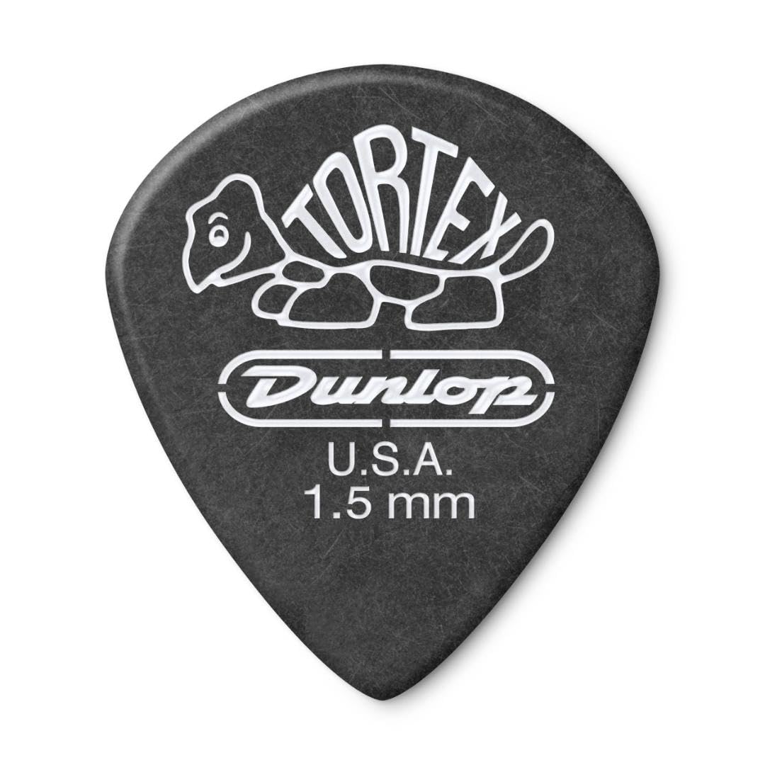 Dunlop 482P1.5 Tortex� Pitch Black Jazz Iii, 1.5Mm, 12/Player'S Pack