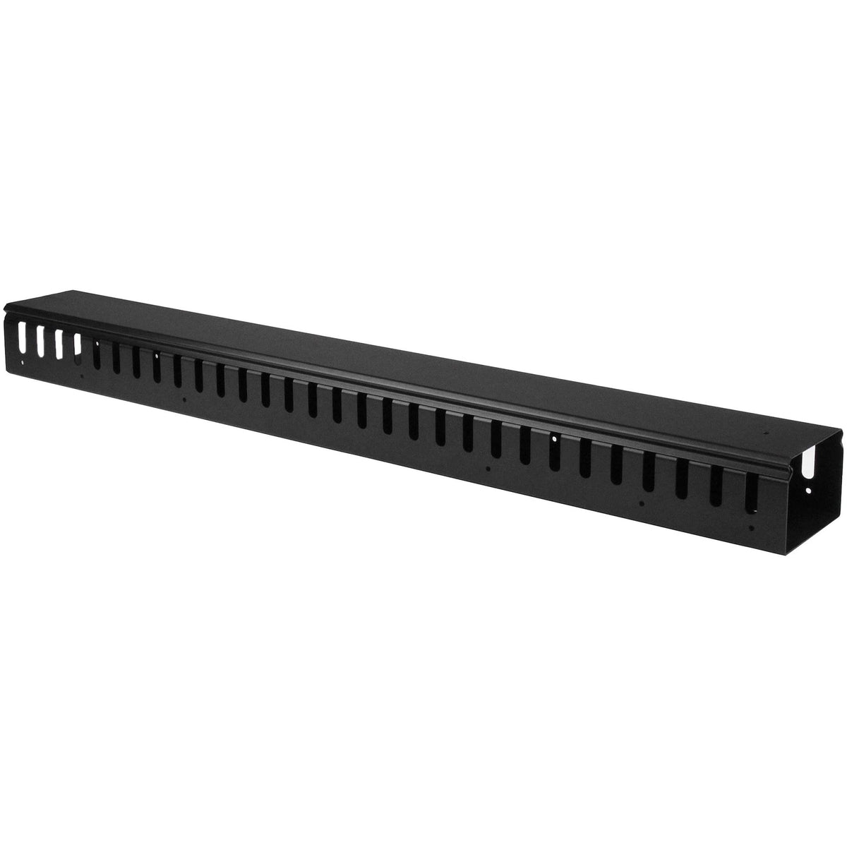 Startech.Com 3Ft (1M) Vertical Cable Management Duct With Cover   0U Open Slot Finger Duct Wire Raceway For 19 Inch Server Rack 