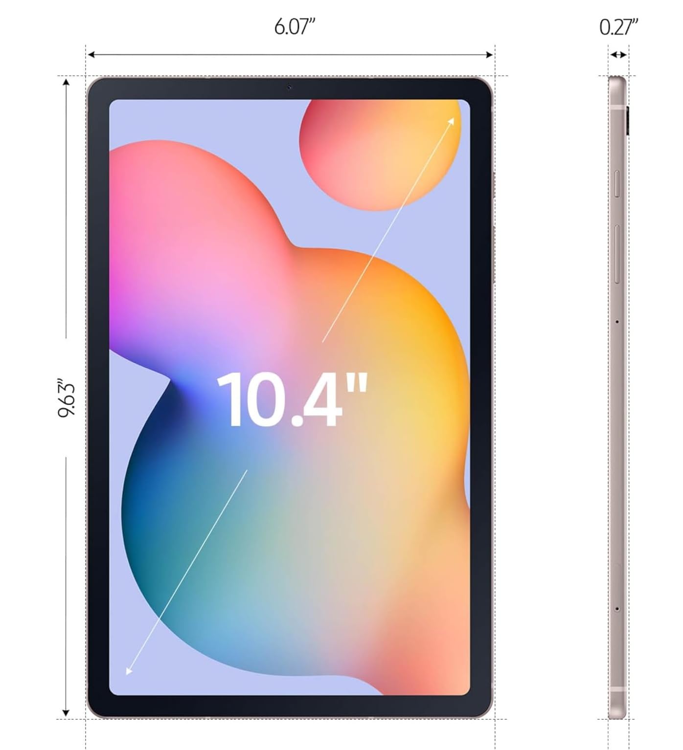 Samsung Galaxy Tab S6 Lite Android Tablet (10.4 2K Touchscreen, 128Gb Storage (64Gb + 64Gb Sd Card), S Pen For Note-Taking, Draw