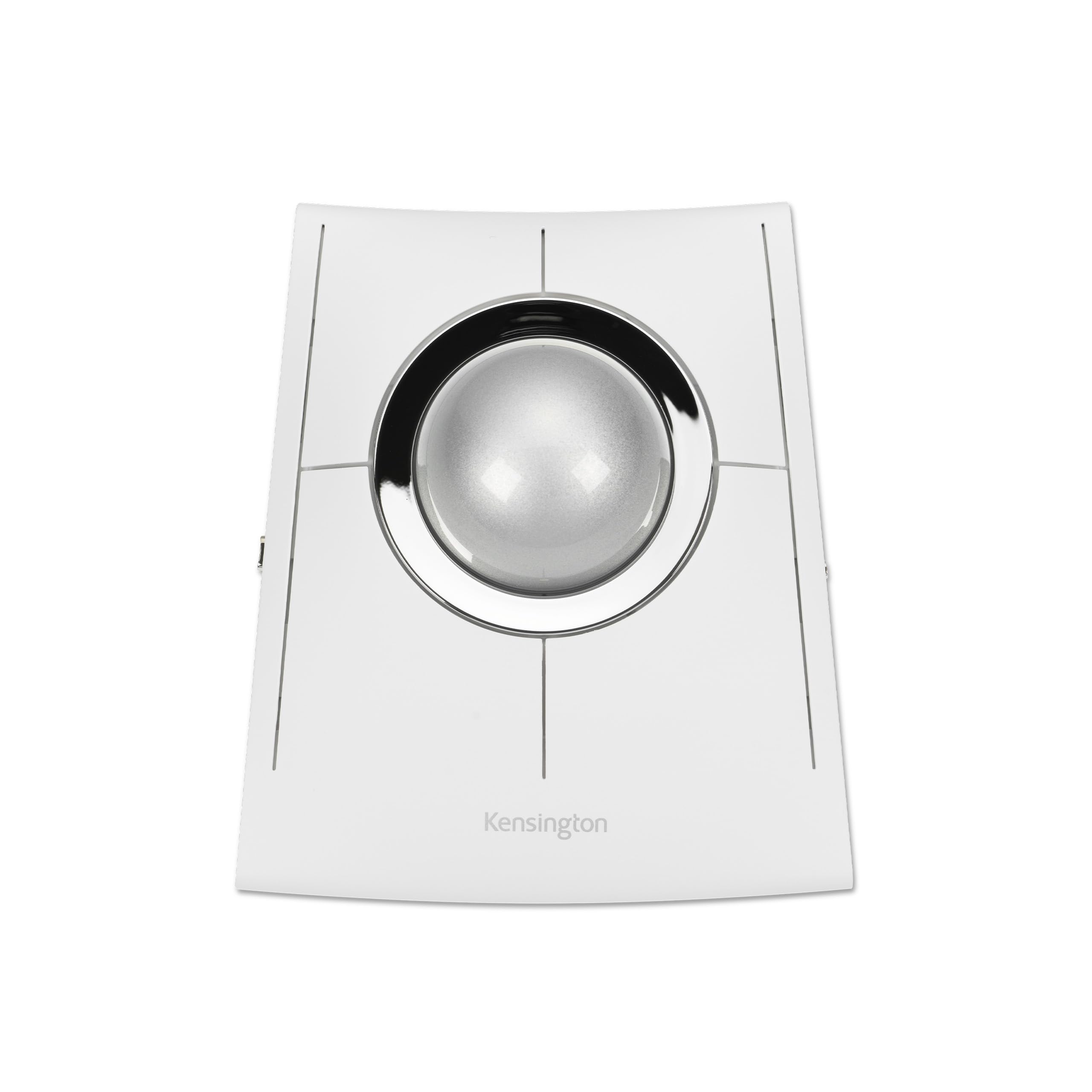 Kensington Slimblade Pro Eq Wireless Trackball, Bluetooth, 2.4Ghz Connection, Rechargeable, Programmable Buttons, White/Silver B