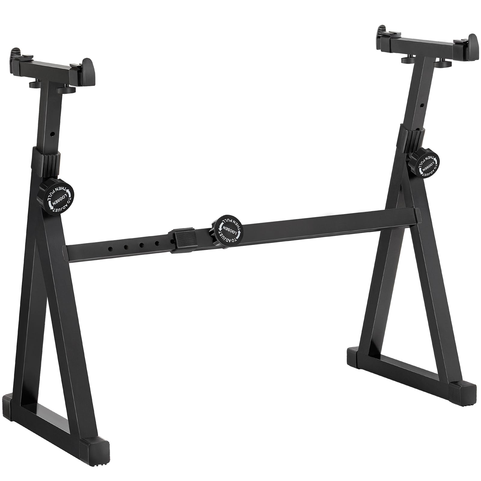 AODSK Heavy-Duty Z-Style Keyboard Stand for Digital Pianos - Adjustable Height 21.2-32.4 Inches, Adjustable Width 21.8-35.2 Inch