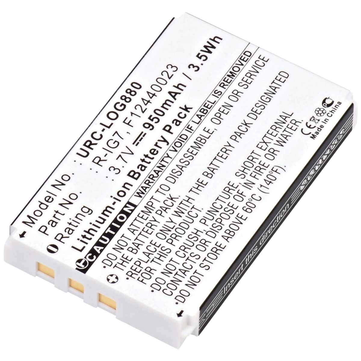 Ultralast Urc Log880 Replacement Battery For Harmony 880 Remote
