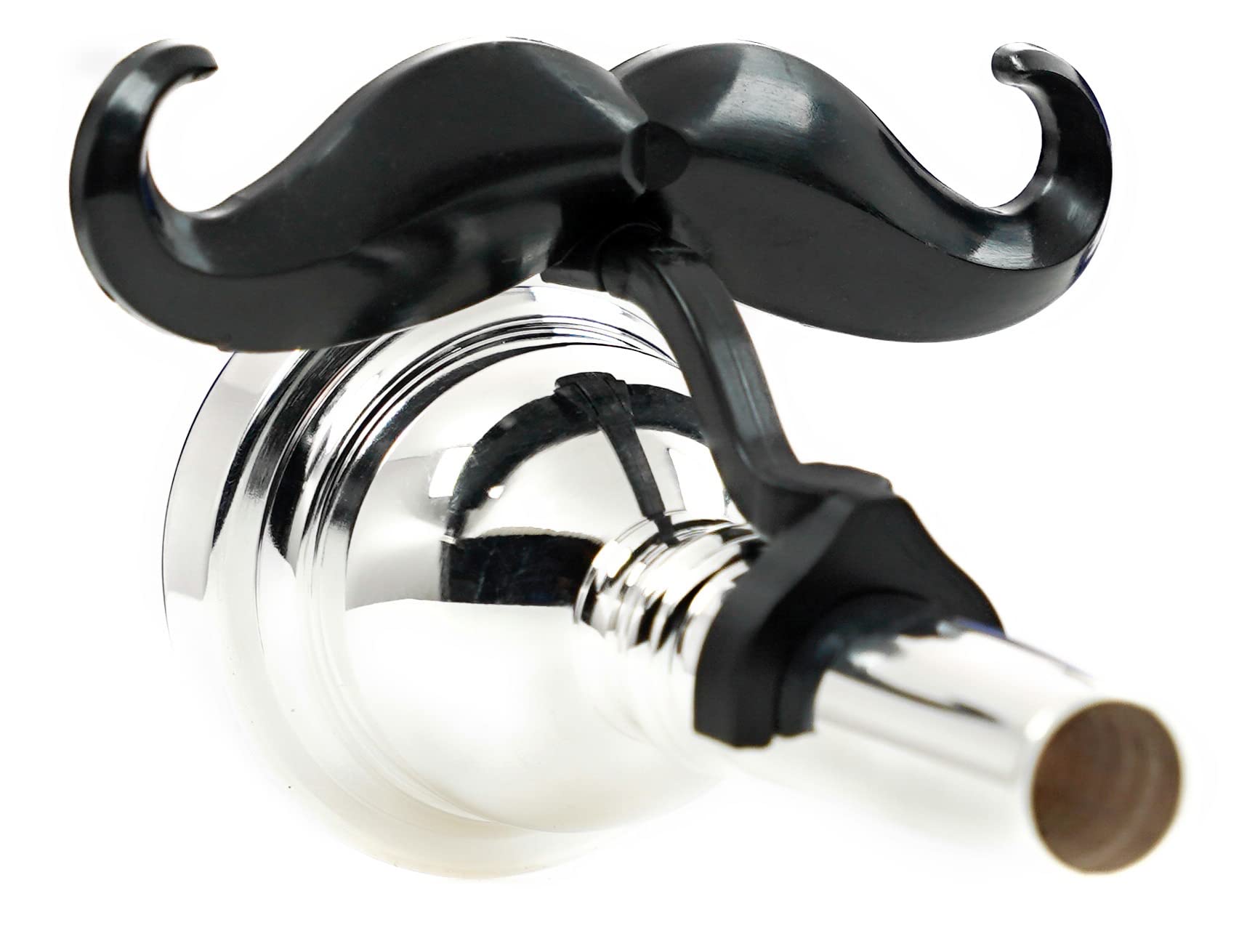 Brasstache - The Original Clip-on Mustache for Small Shank Trombone or Baritone Mouthpieces (Trombone/Baritone/Euphonium (Small)