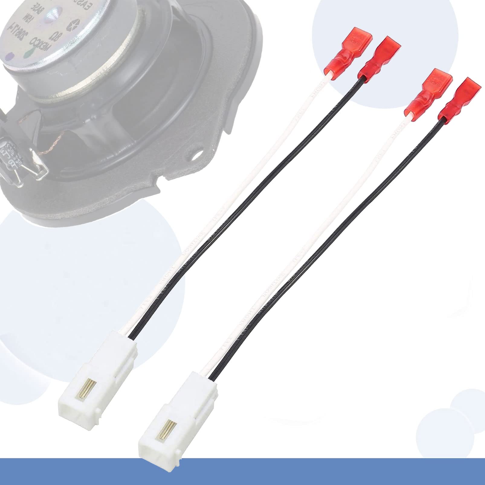 Immk Front Dash Tweeters Speaker Wiring Harness Adapter Connector Plug Replacement For Dodge Ram Jeep Cherokee Chrysler 2005 202