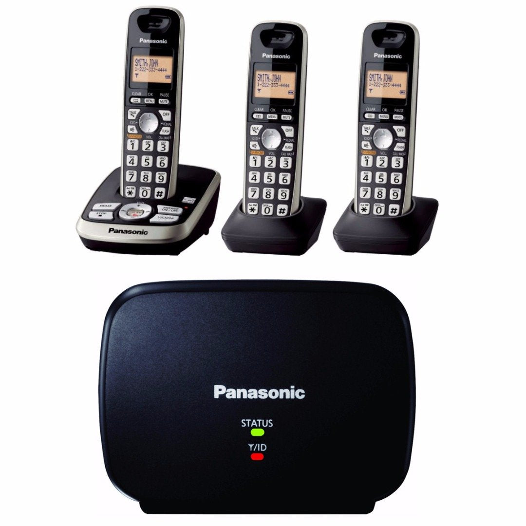 Panasonic Kx Tg4223B Expandable Digital Cordless Answering System With 3 Handsets