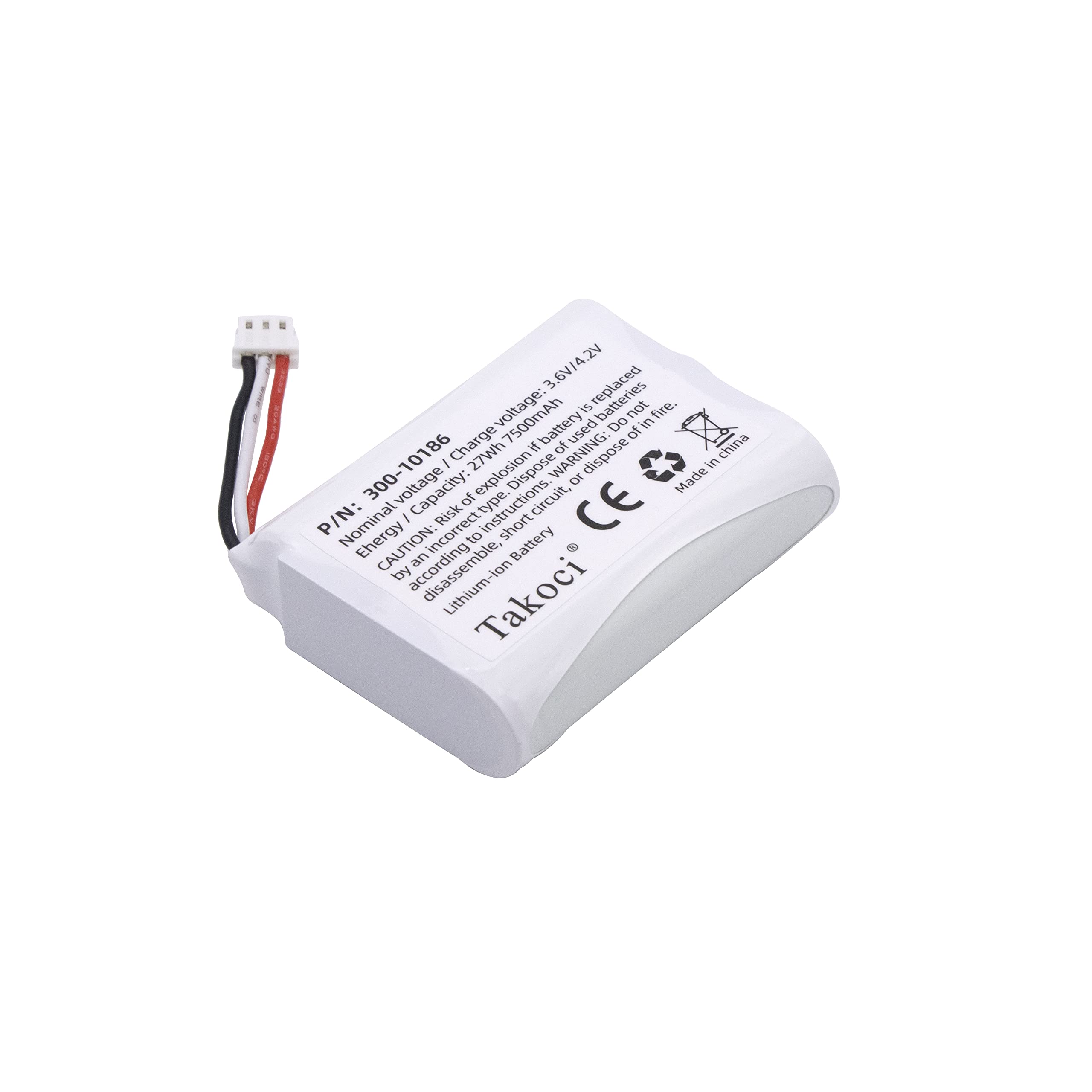 Takoci Replacement 300 10186 Battery For Adt Command Smart Security Panel | 3.6V 27Wh