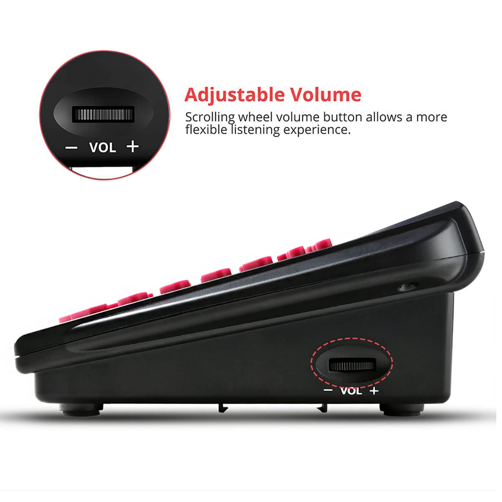 Agptek Upgraded Call Center Phone, Corded Telephone With Binaural Headset & Dialpad For House Call Center Office   Noise Cancell