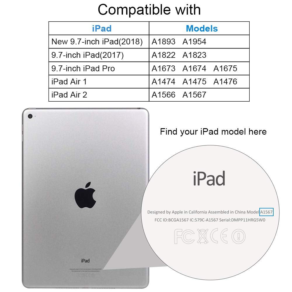 Romuto Ipad Air 2 Screen Protector [2 Pack] Ipad 9.7 Inch Screen Protector Tempered Glass Film, Ipad 6Th/5Th Generation Screen P