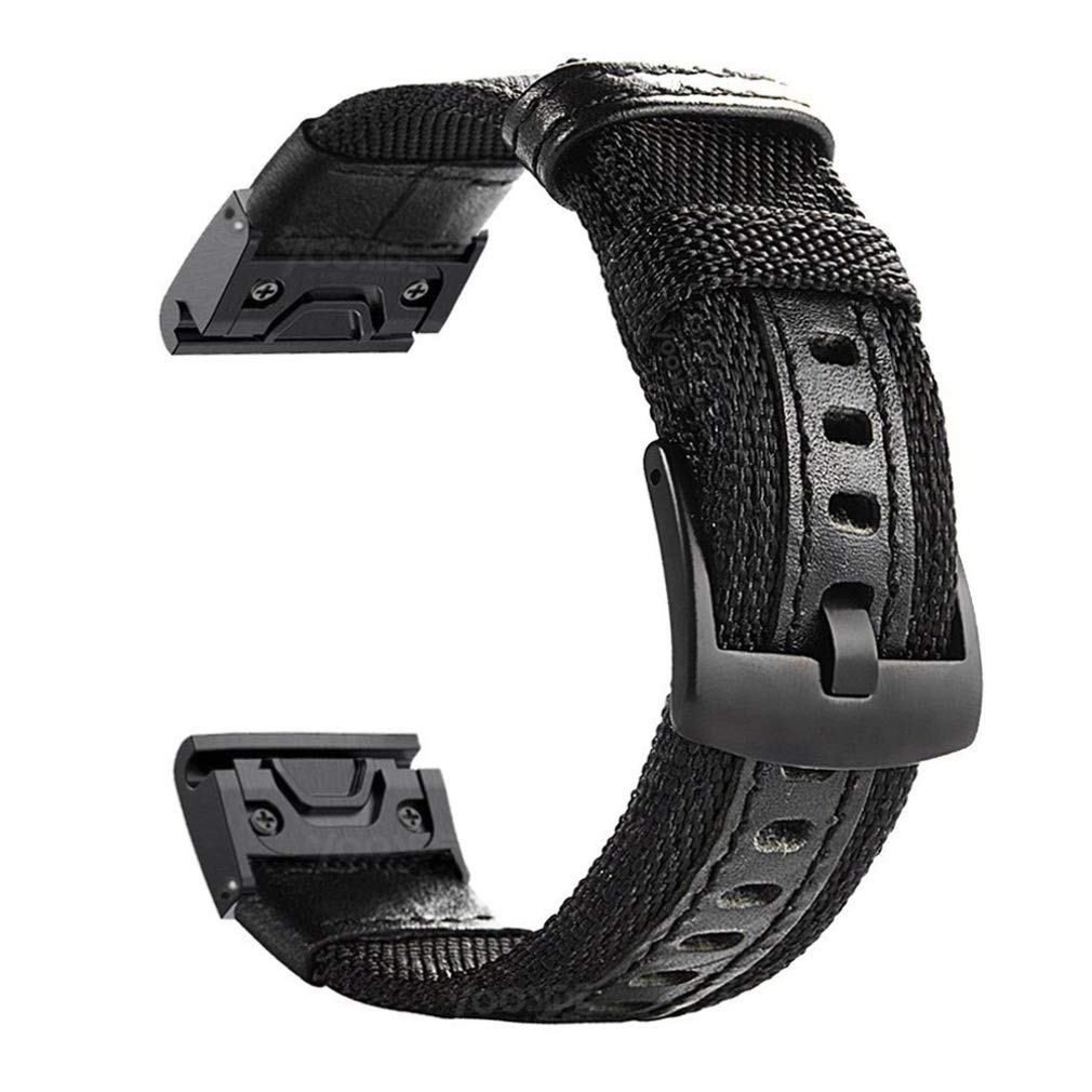 Yooside Fenix 5/Fenix 6 Watch Band, 22Mm Quick Easy Fit Nylon Durable Wristband Strap For Garmin Fenix 5/5 Plus,Fenix 6,Instinct