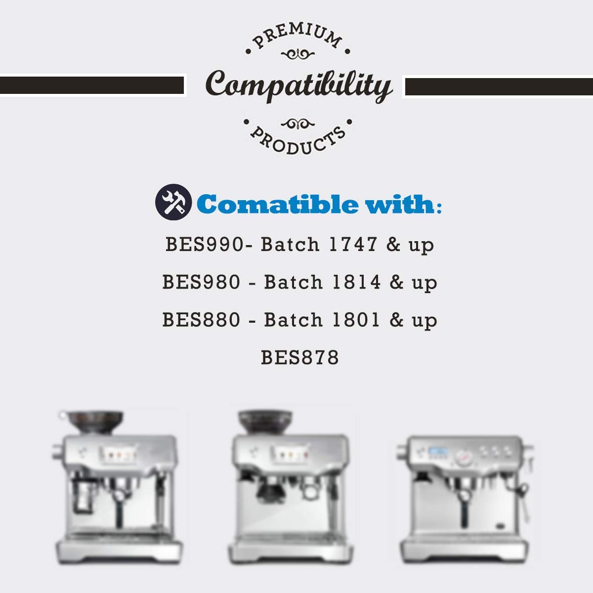 2 Pack Replacement Water Filter Compatible With Breville Sage Claro Swiss For Oracle Barista Bambino Espresso Coffee Machine
