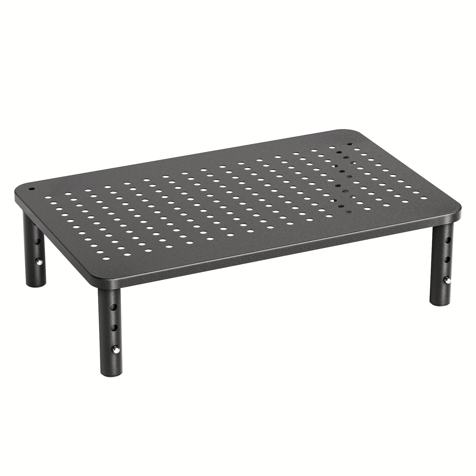 Huanuo Monitor Stand, Monitor Stand Riser 3 Height Adjustable, Monitor Riser With Airflow Vents, Laptop Stand For Desk, Laptop Riser, Desk Organizer For Monitor, 15.6' Laptop, Pc, Printer