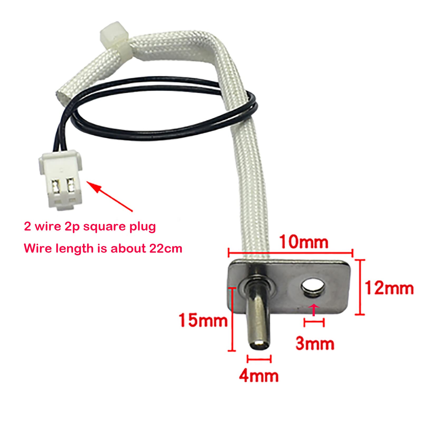 Lichifit 200K Thermostat Ntc Temperature Sensor Probe For Joyoung Air Fryer Kl45 Vf533 Replacement Parts
