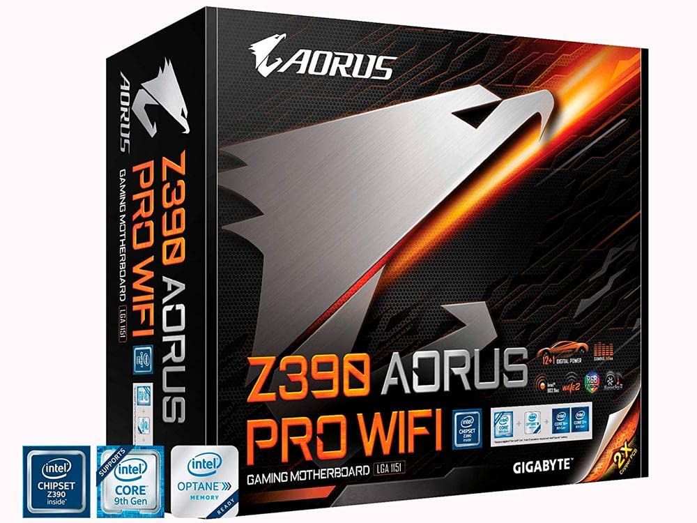 Gigabyte Z390 Aorus Pro Wi-Fi (Intel Lga1151/Z390/Atx/2Xm.2 Thermal Guard/Onboard Ac Wi-Fi/Rgb Fusion/Gaming Motherboard)