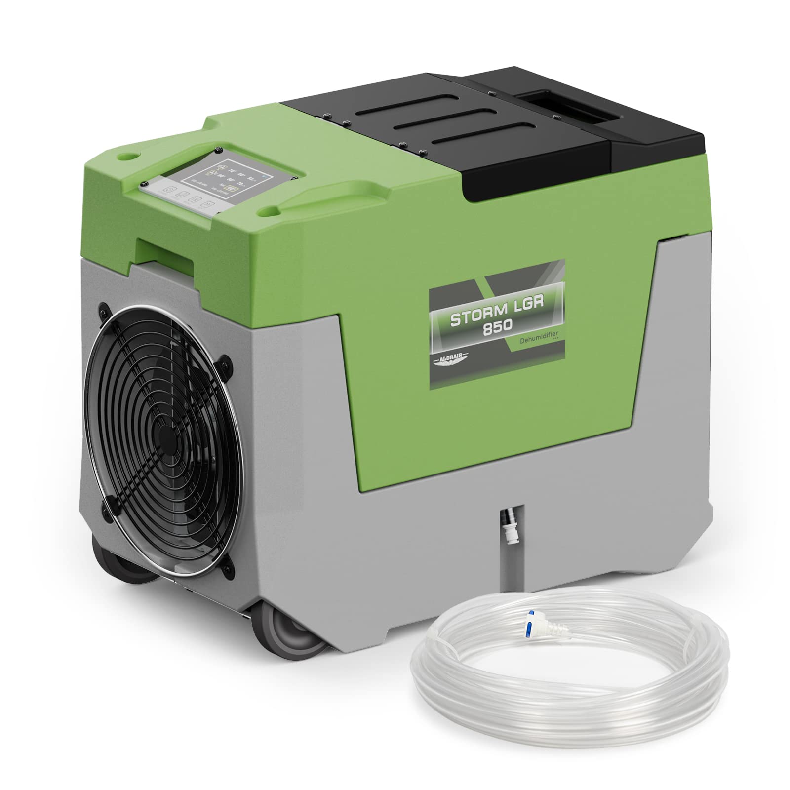 AlorAir 180 PPD Commercial Dehumidifier with Pump, 28 Gallons Heavy Duty Industrial Dehumidifiers Water Damage Restoration Dehum