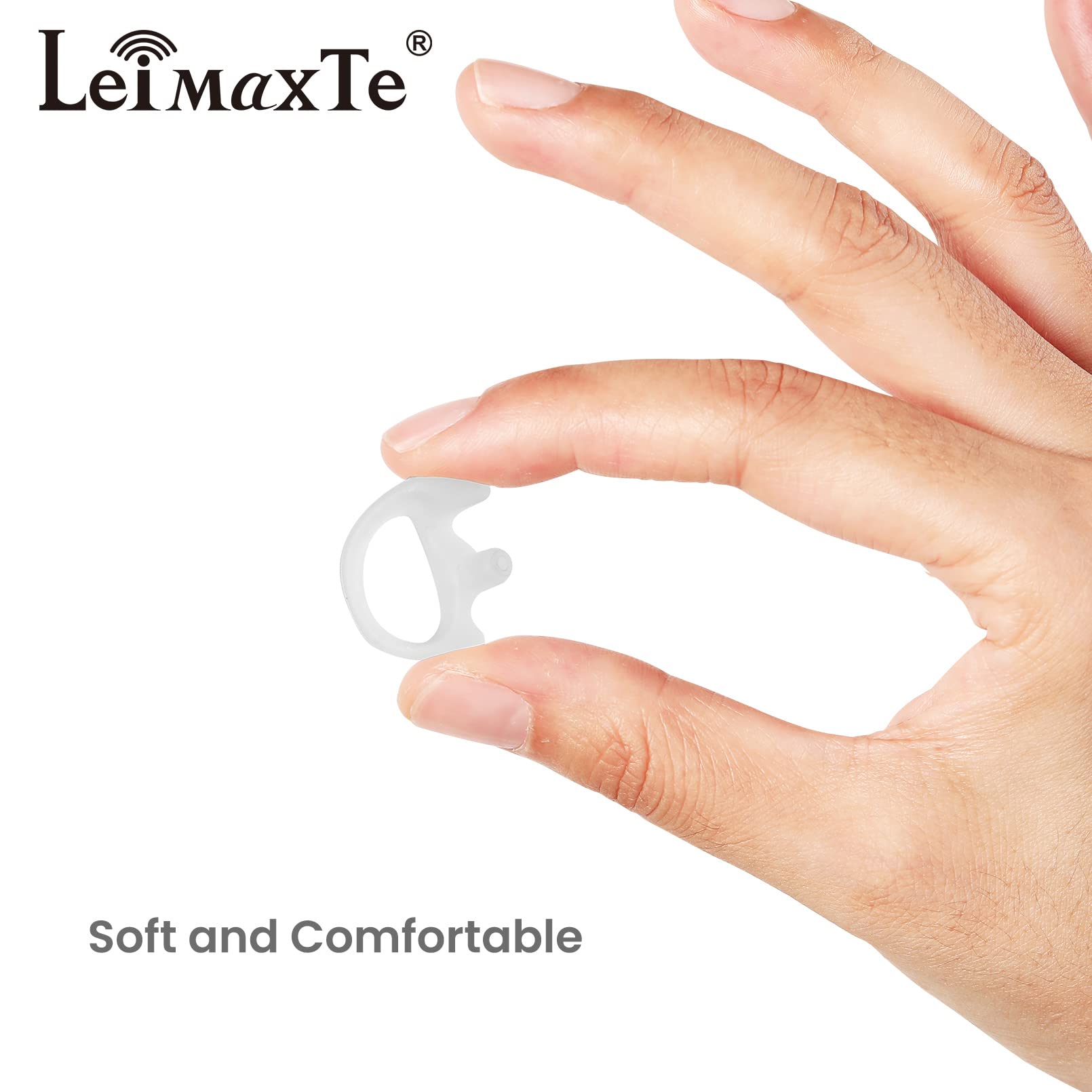 Leimaxte Earmold Earpiece For Two Way Radio Acoustic Tube Earmold Audio Kits Surveillance Headset Earbud (2 Pairs,Large)