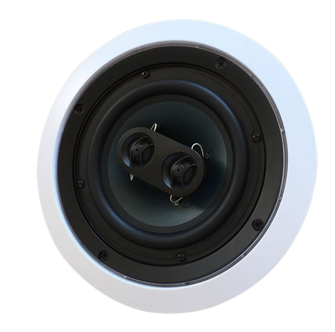 652S2C Silver Ticket In Wall In Ceiling Speaker With Pivoting Tweeter (2 Channel Stereo 6.5 Inch In Ceiling) 9.4 Inch Overall Si