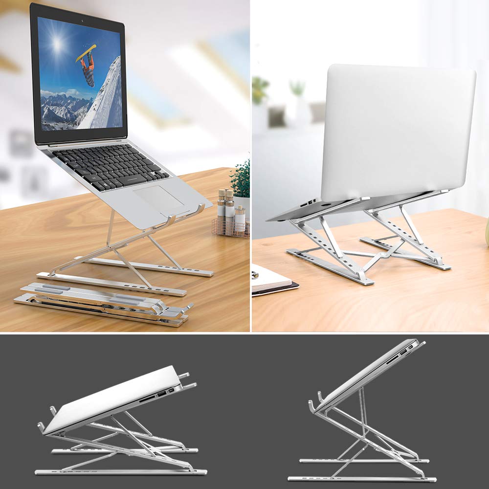 Elfant Laptop Stand Adjustable Portable Aluminum For 10''   17'' Laptop Tablet