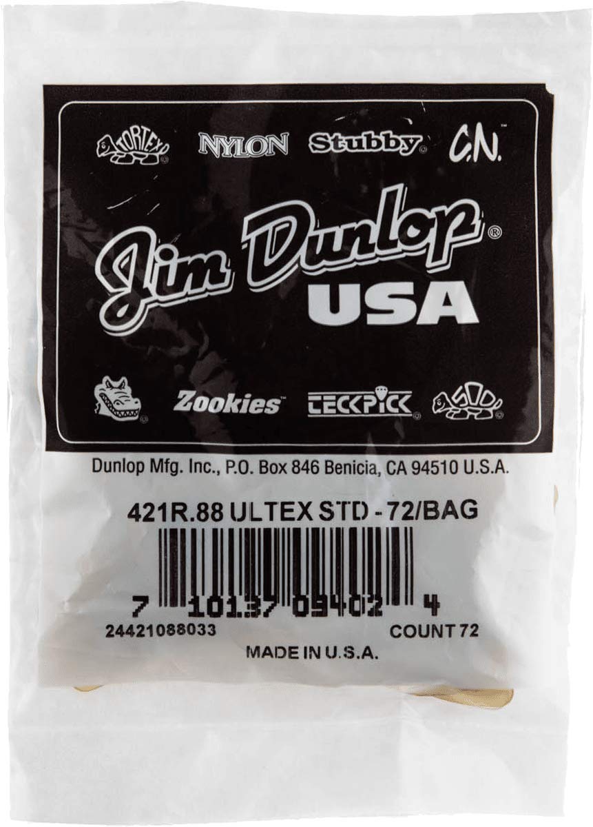 Jim Dunlop Ultex Standard .88Mm Guitar Picks   72 Pack