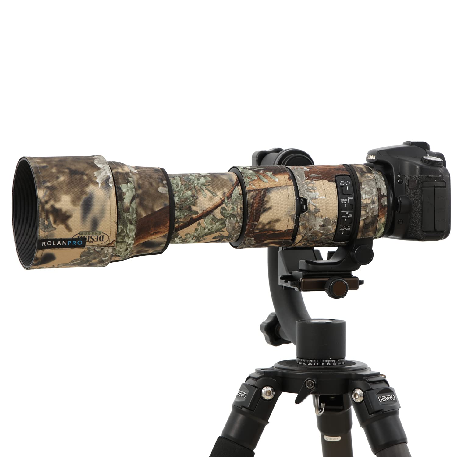 ROLANPRO Camouflage Lens Cover for Sigma 150-600mm F5-6.3 DG OS HSM Contemporary Coat Lens Protective Sleeve Case-#14 Waterproof