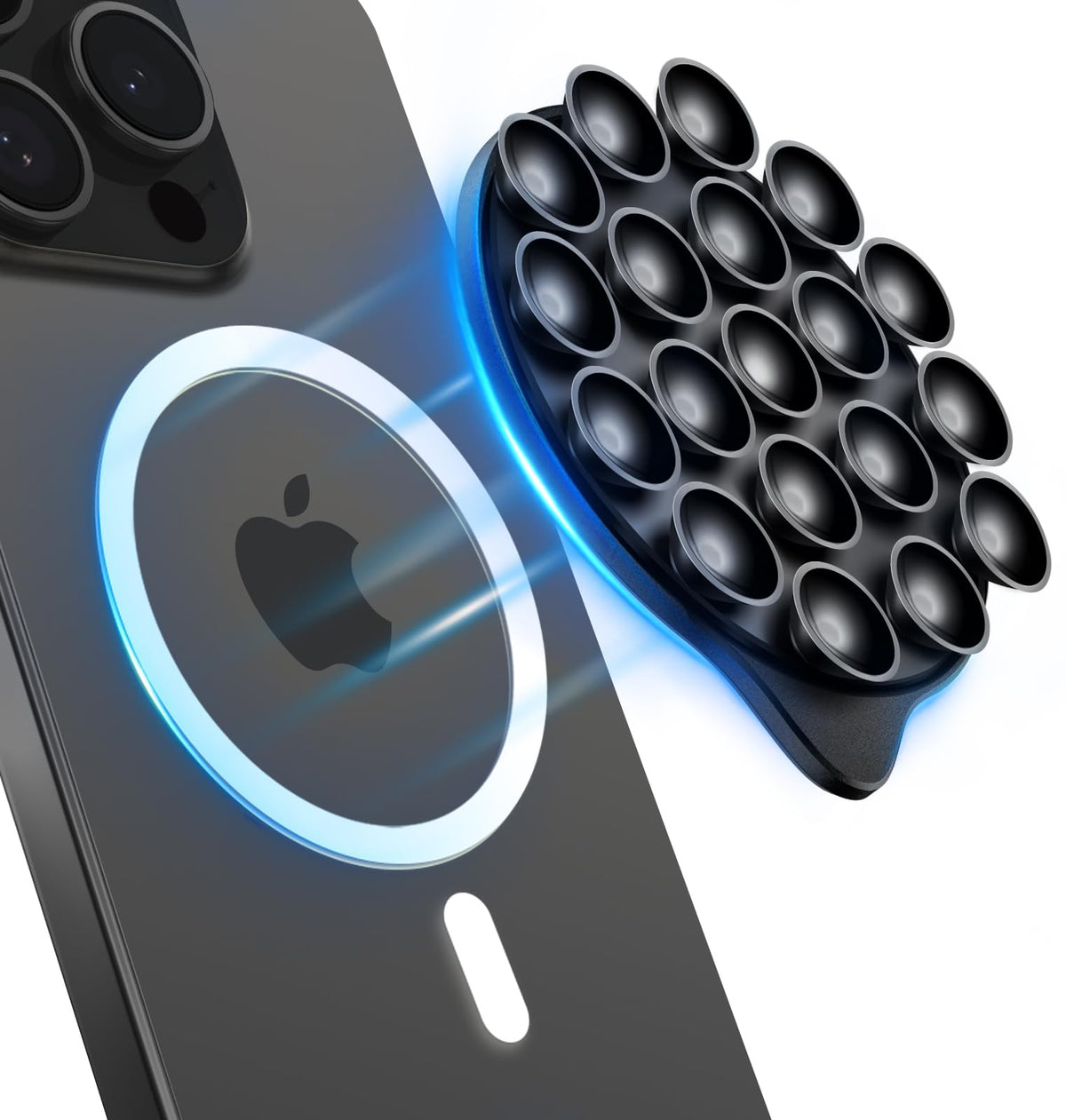 Magsuction 2.0 Silicone Suction Cup Phone Mount For Magsafe, Anti-Slip Hands-Free Phone Holder, Compatible With Iphone Magsafe P