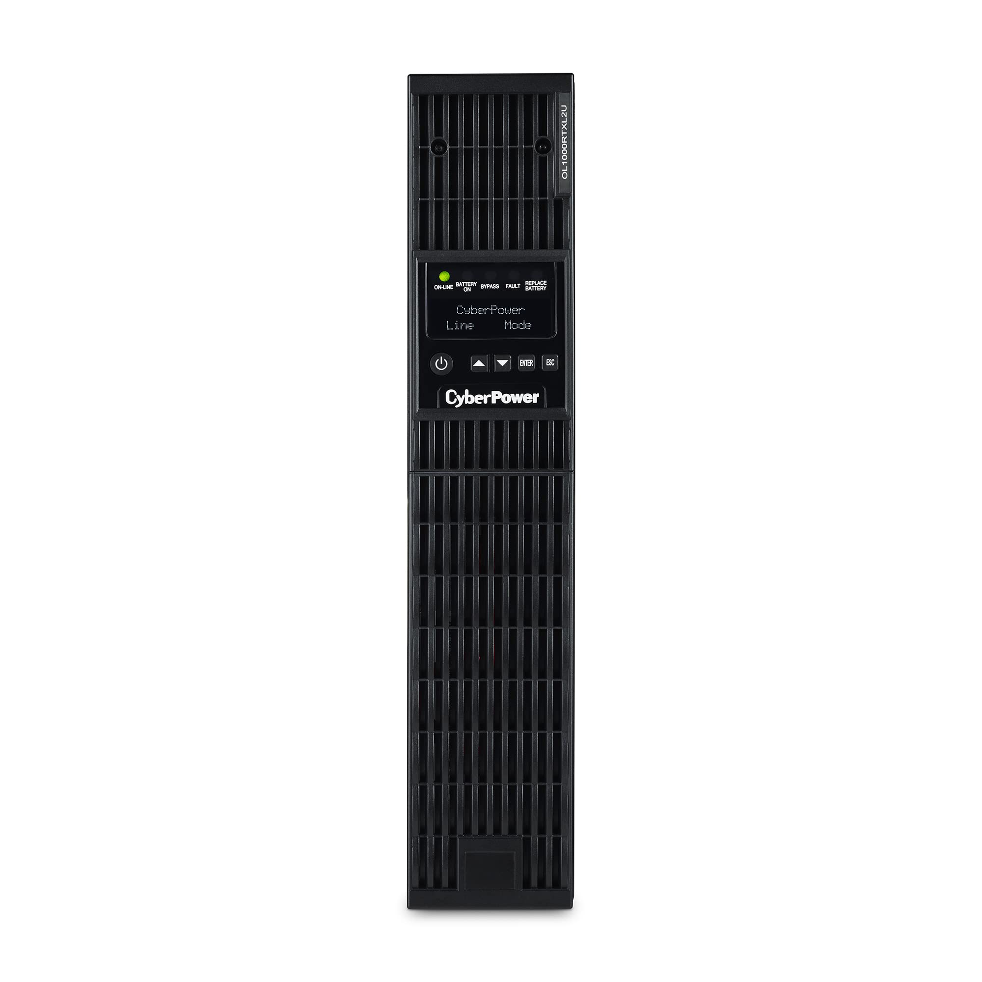 Cyberpower Ol1000Rtxl2U Smart App Online Ups System, 1000Va/900W, 8 Outlets, 2U Rack/Tower