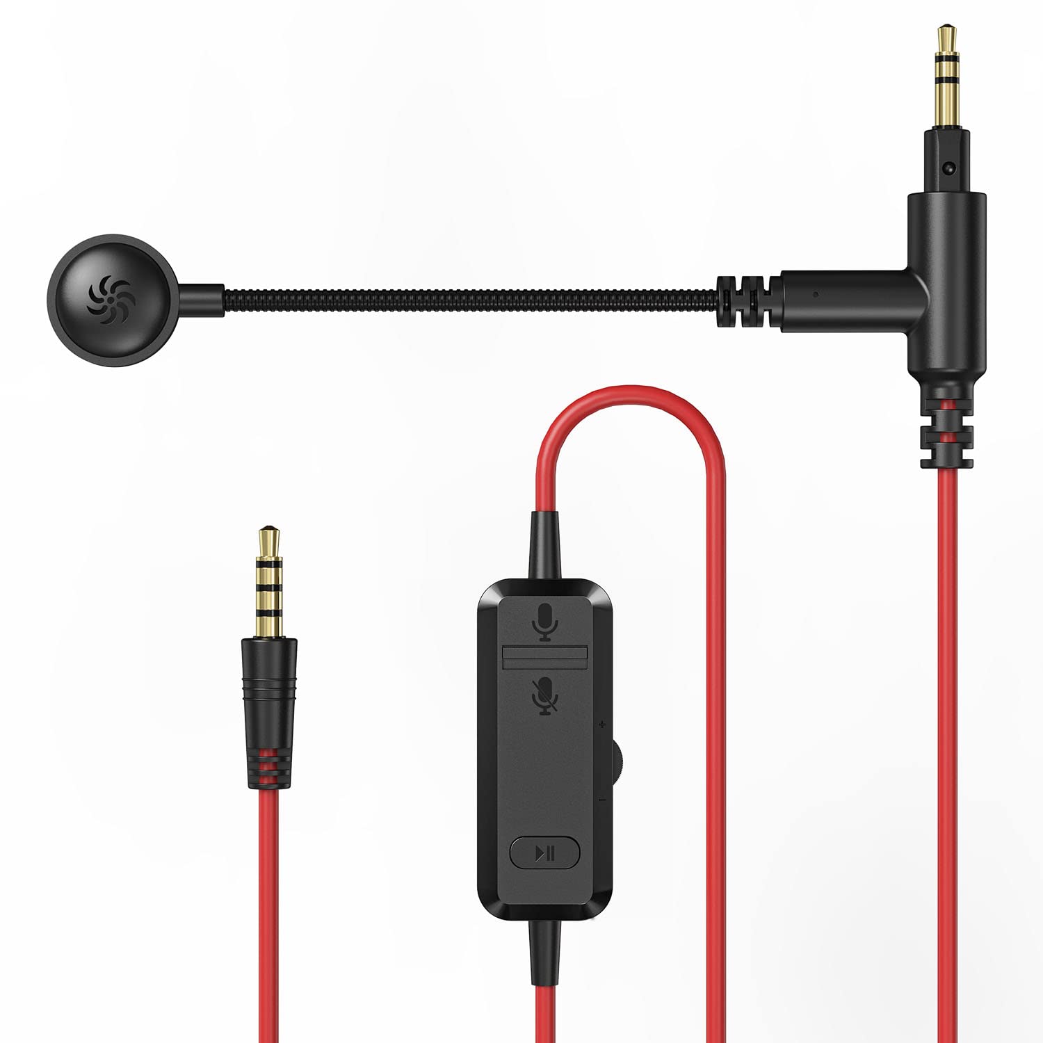 Oneodio 3.5 Mm Cable With Boom Mic And Mute Volume Control For Gaming Headsets, Most Other 3.5Mm Jack Headphones