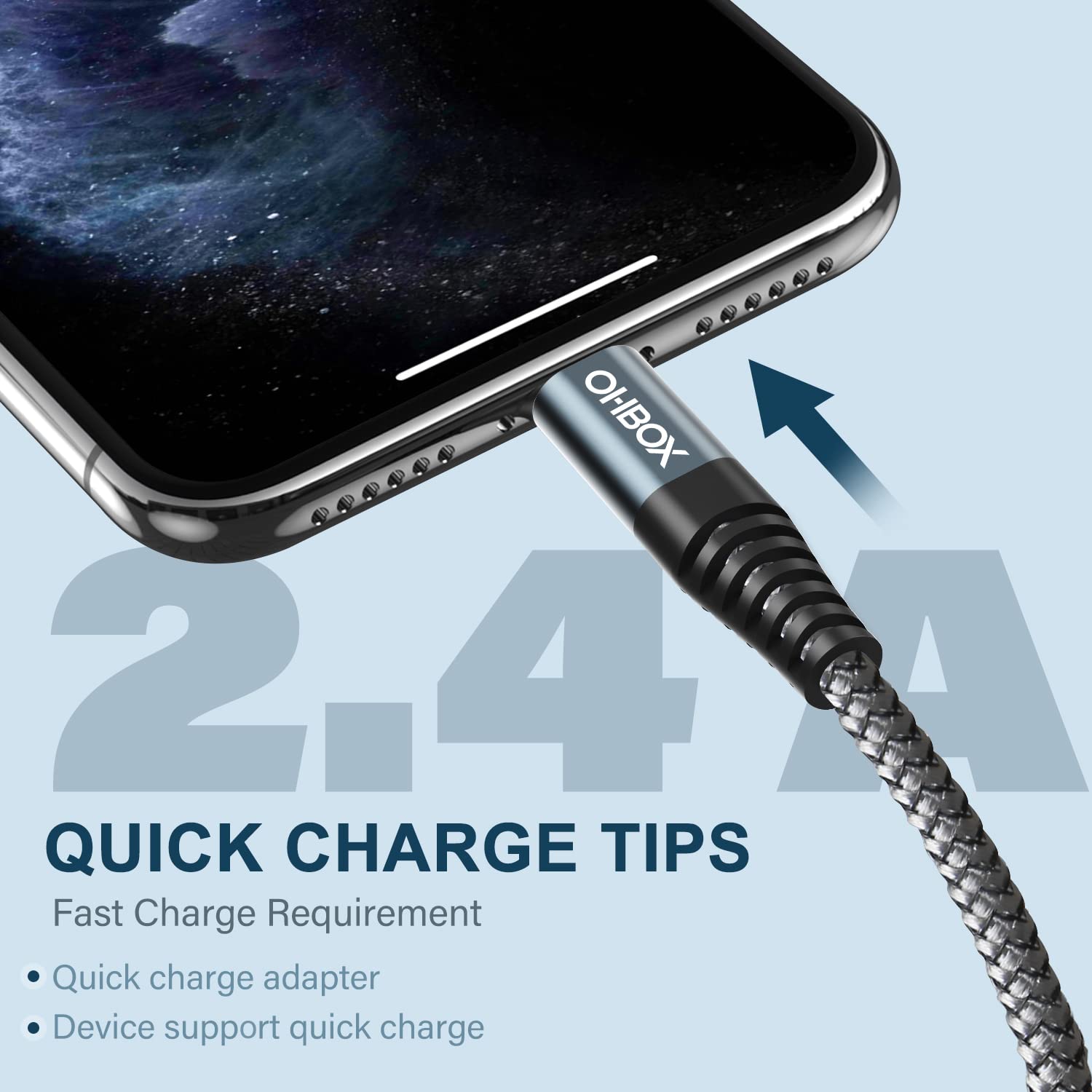 Ohbox Short Iphone Charger Cable 3Pack Lightning Cable 1Ft Iphone Charging Cord Compatible With Iphone 14/13/12/11/Pro/Max/Mini/X/Plus/8/7/6/5S/Se/Plus/Ipad
