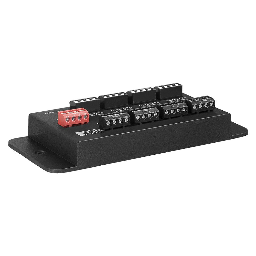 SPW8 Whole House Audio 8 Zone Speaker Distribution Panel Single Audio Input 300W Per Channel   OSD Audio