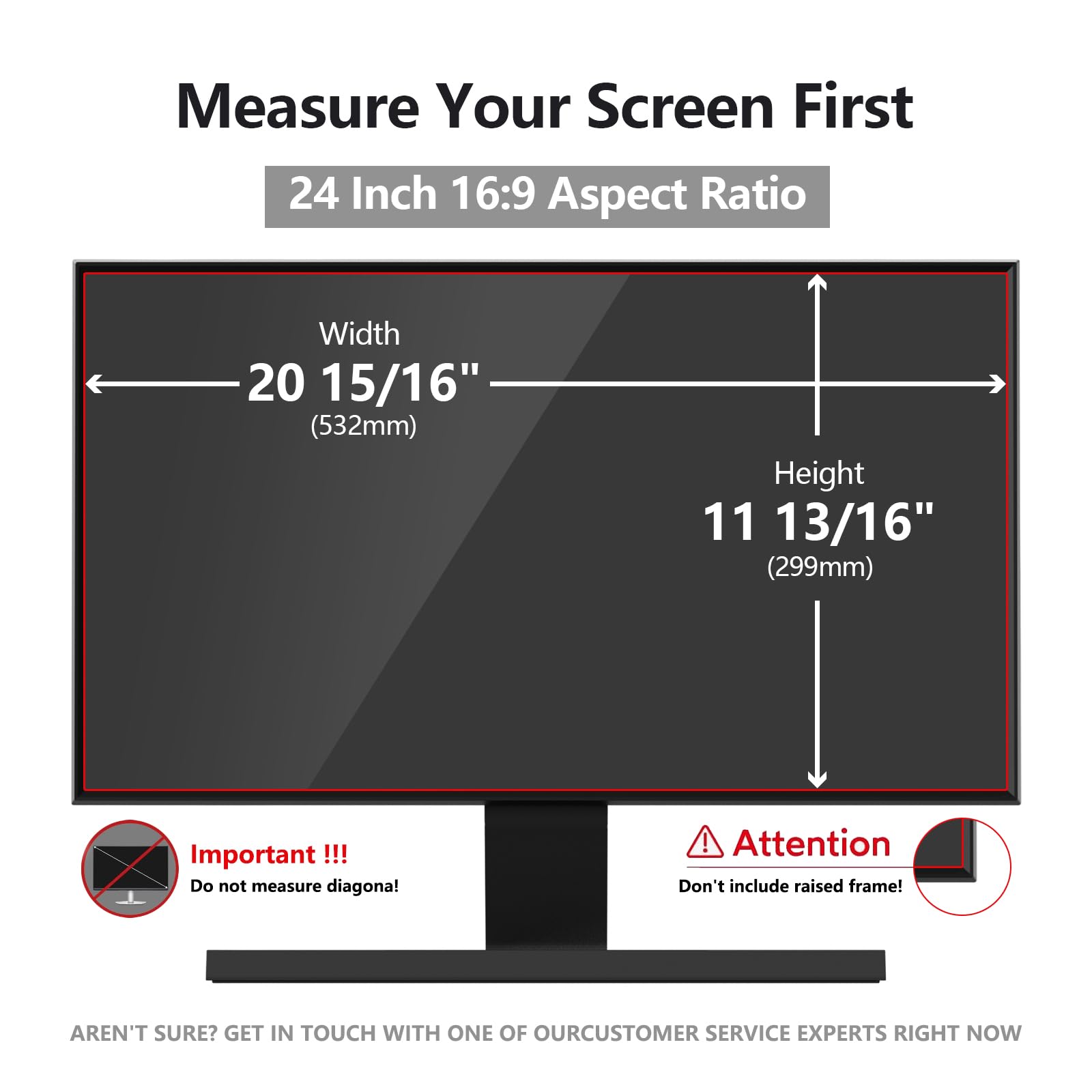 Pozlle 24 Inch Computer Privacy Screen Shield [2 Pack] For 16:9 Widescreen Desktop Monitor   Anti Glare Blue Light Privacy Filte