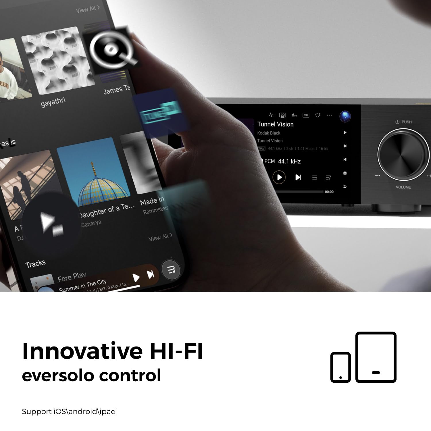 Eversolo Dmp A6 Gen 2 Hi Fi Music Streamer, Wireles Audio Player, Digital Music Streamer, Dac, Music Service&Streaming, Dsd512,